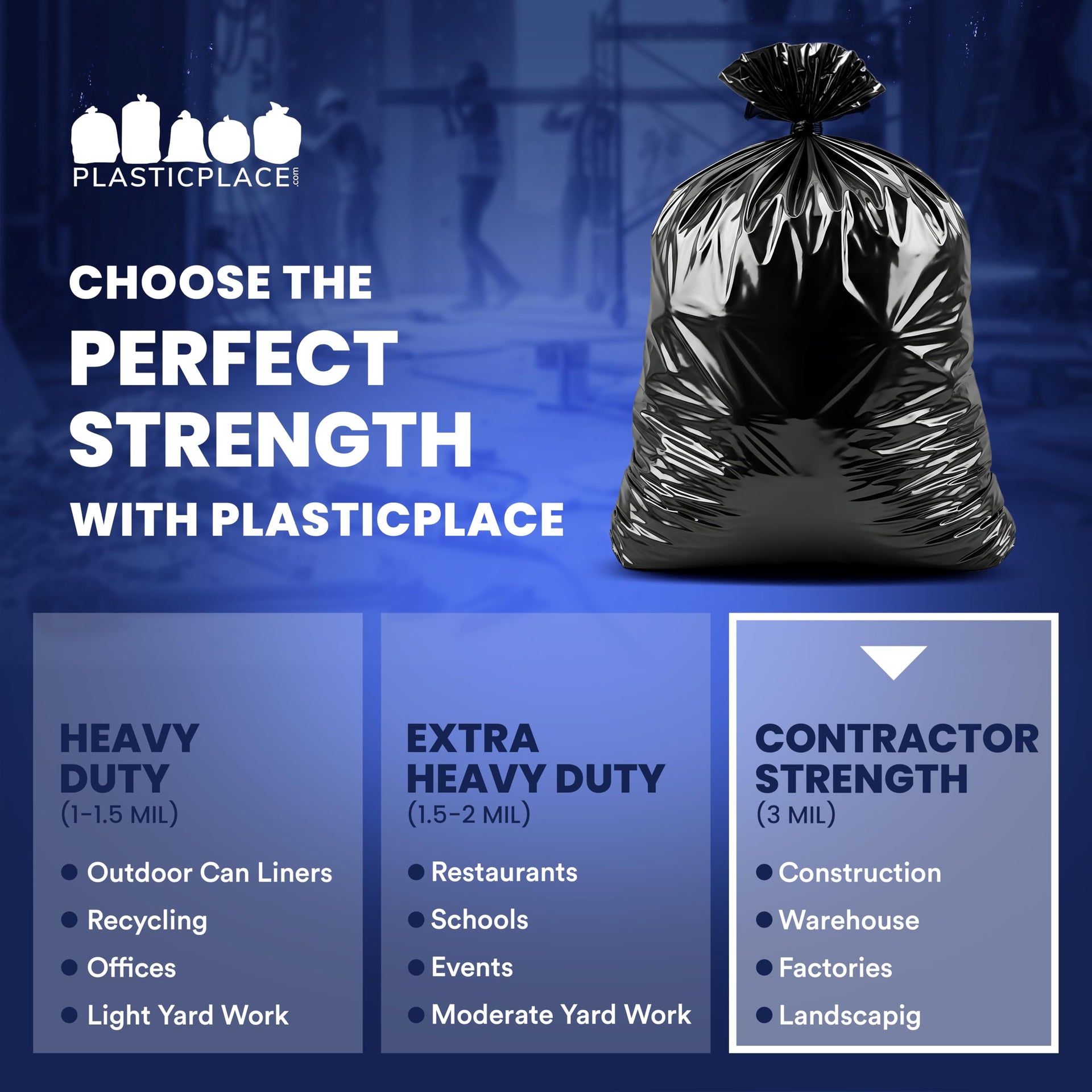 55 Gallon Contractor Bags (32 Count)