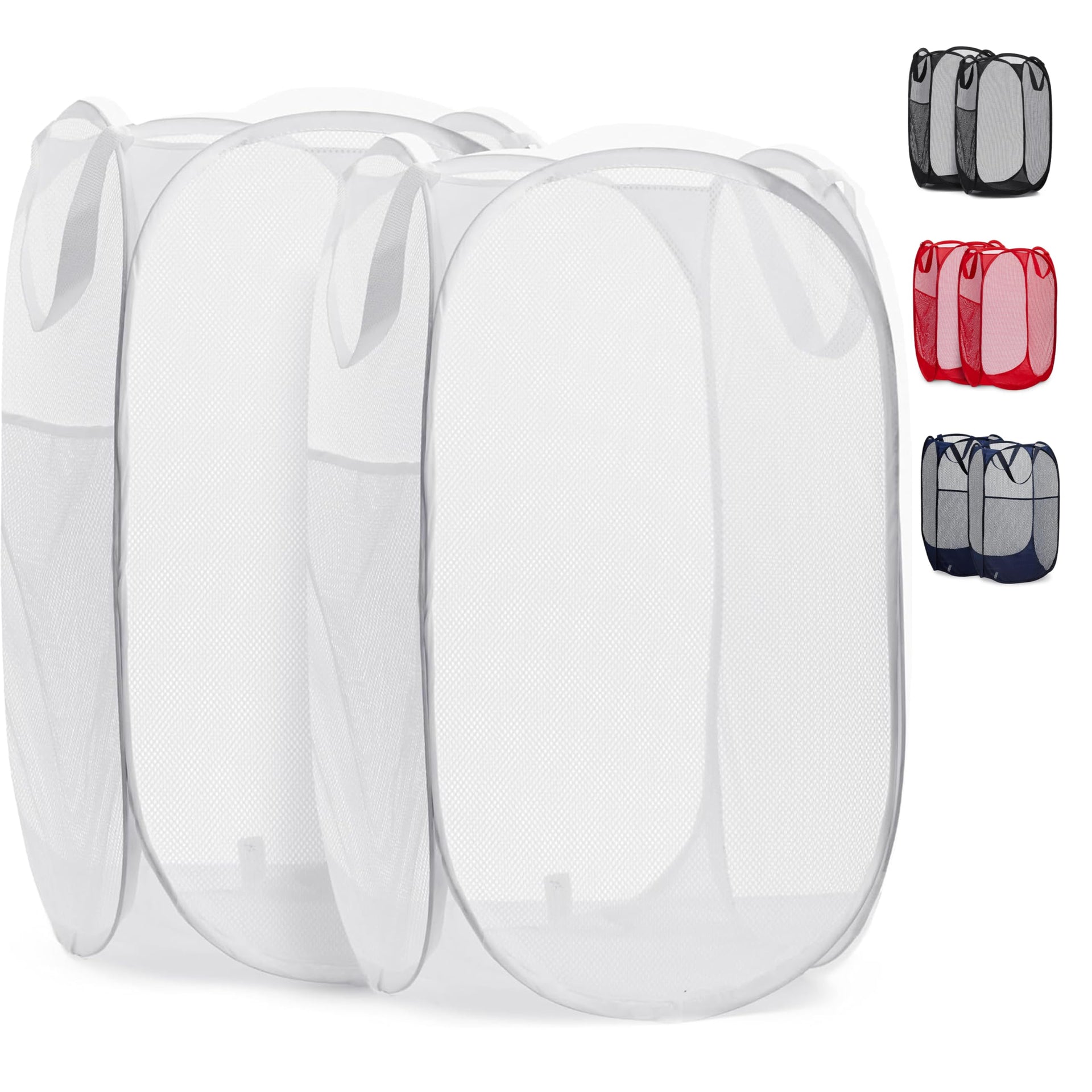 Collapsible Mesh Pop Up Laundry Hamper 2 (2 Count)