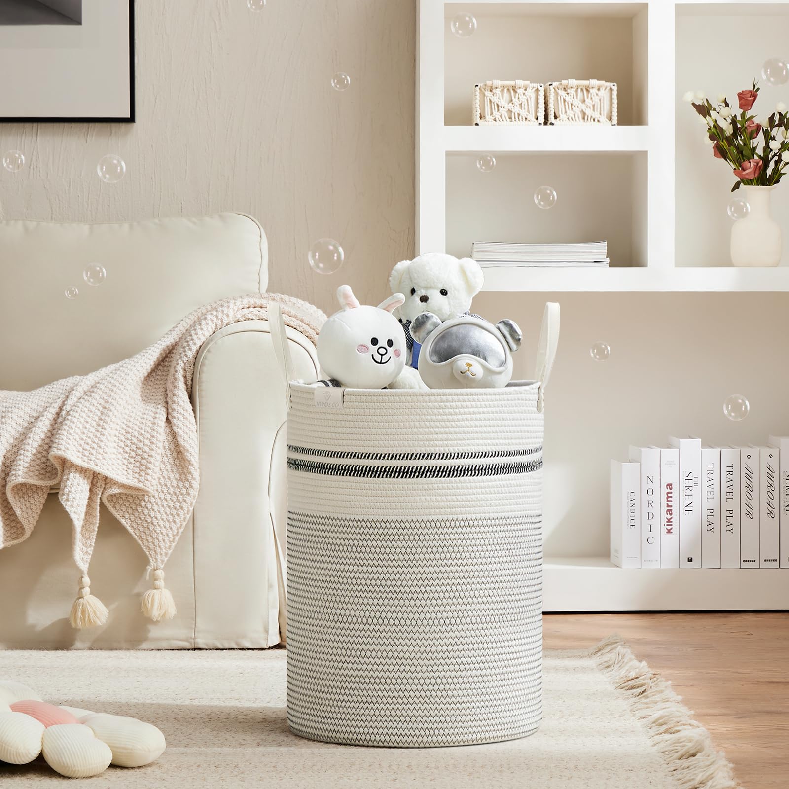 72L Tall Woven Rope Laundry Hamper (2434.6096 Fl Oz) - ModHome Supplies