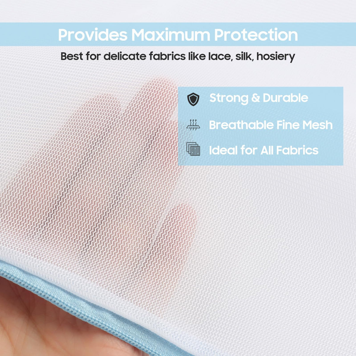 4 Pack Large Fine Mesh Laundry Bags for Delicates (4 Count)
