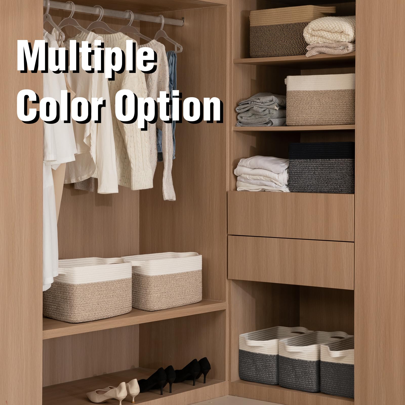 3 Pack Storage Basket for Organizing