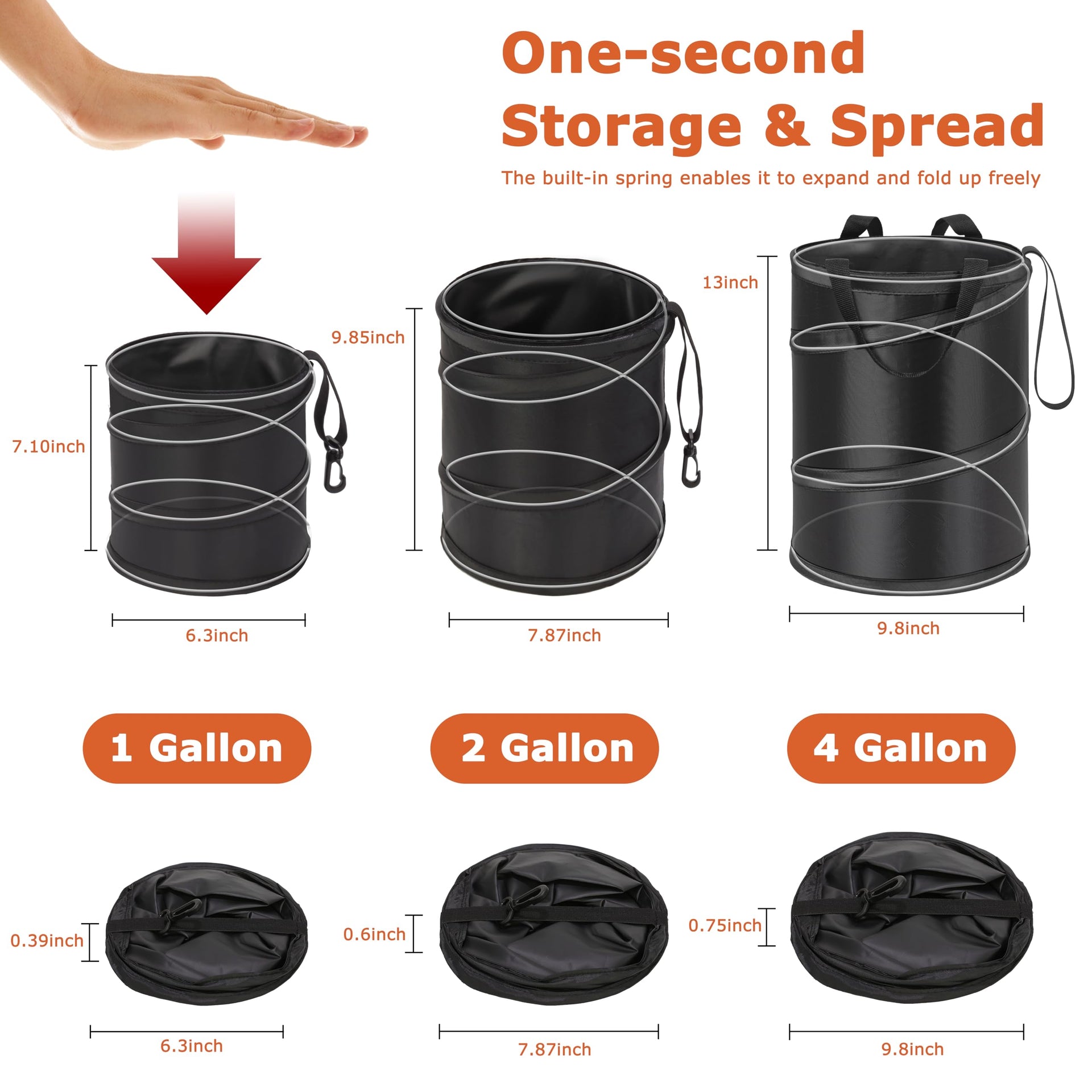 New Leakproof Car Trash Can