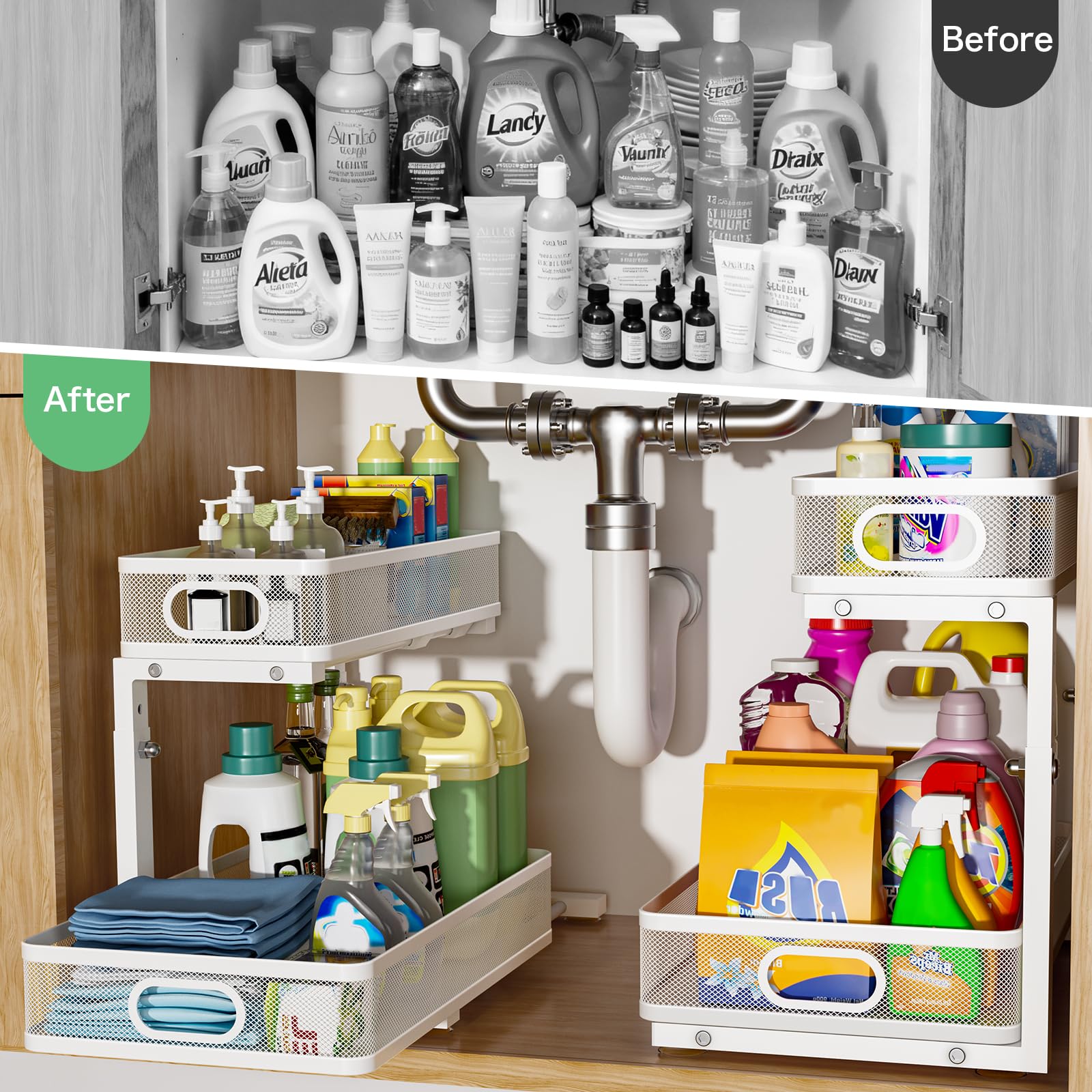 Under Sink Organizer 2 Pack