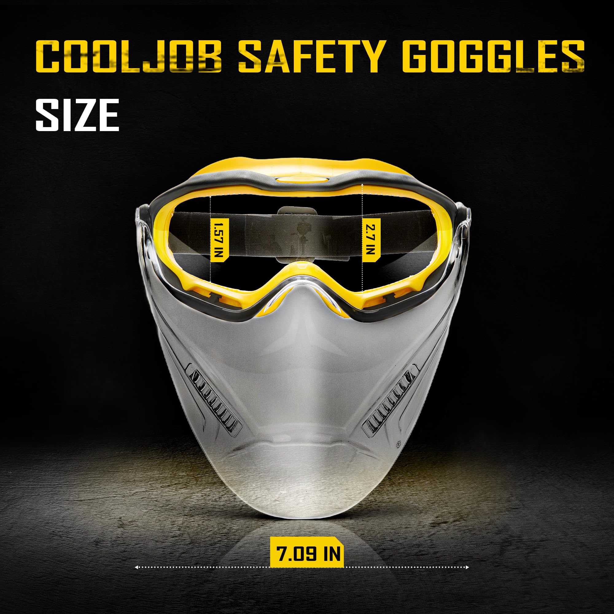 Safety Goggles with Face Shield Mask