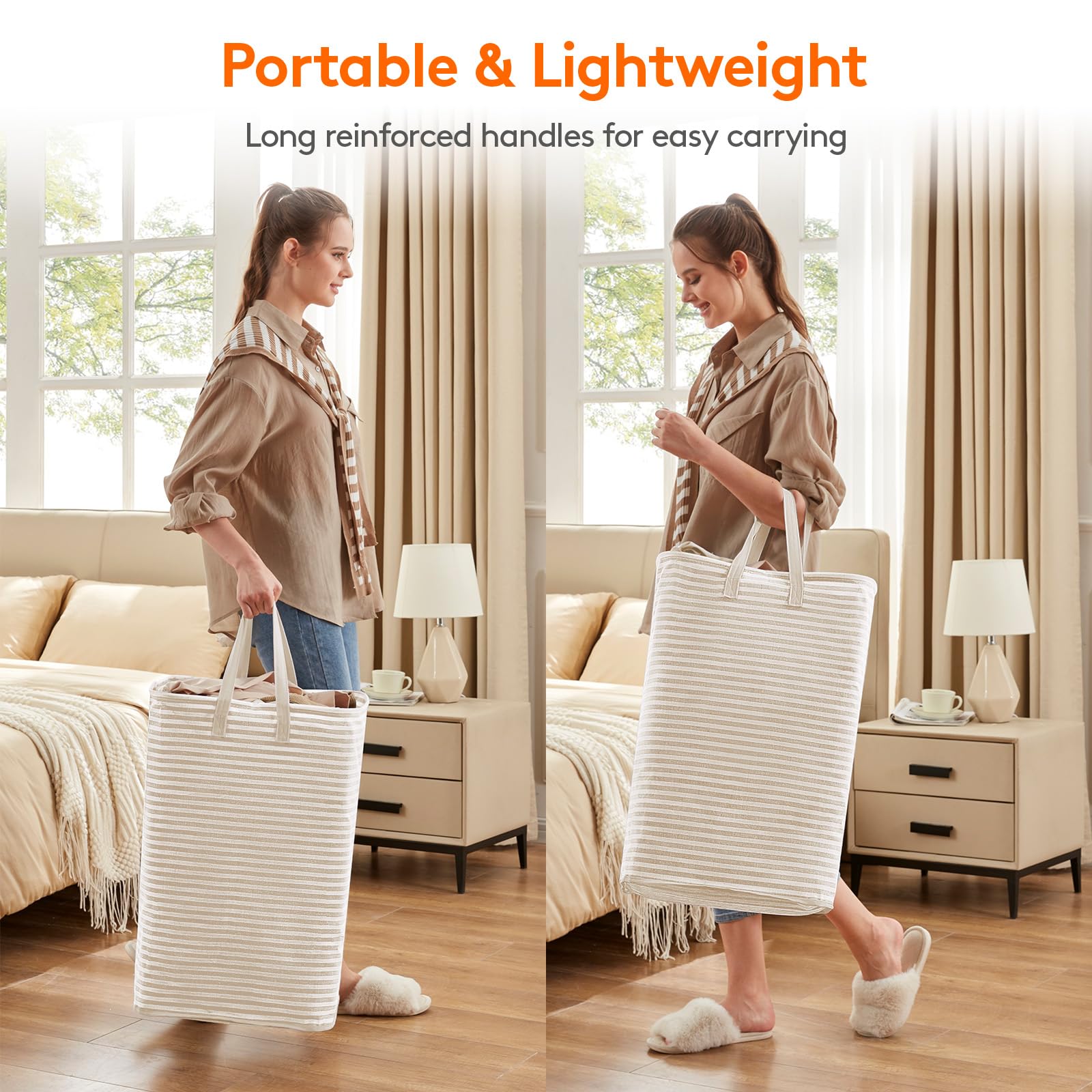 3 Pack Laundry Basket 80L Each (3 Count)
