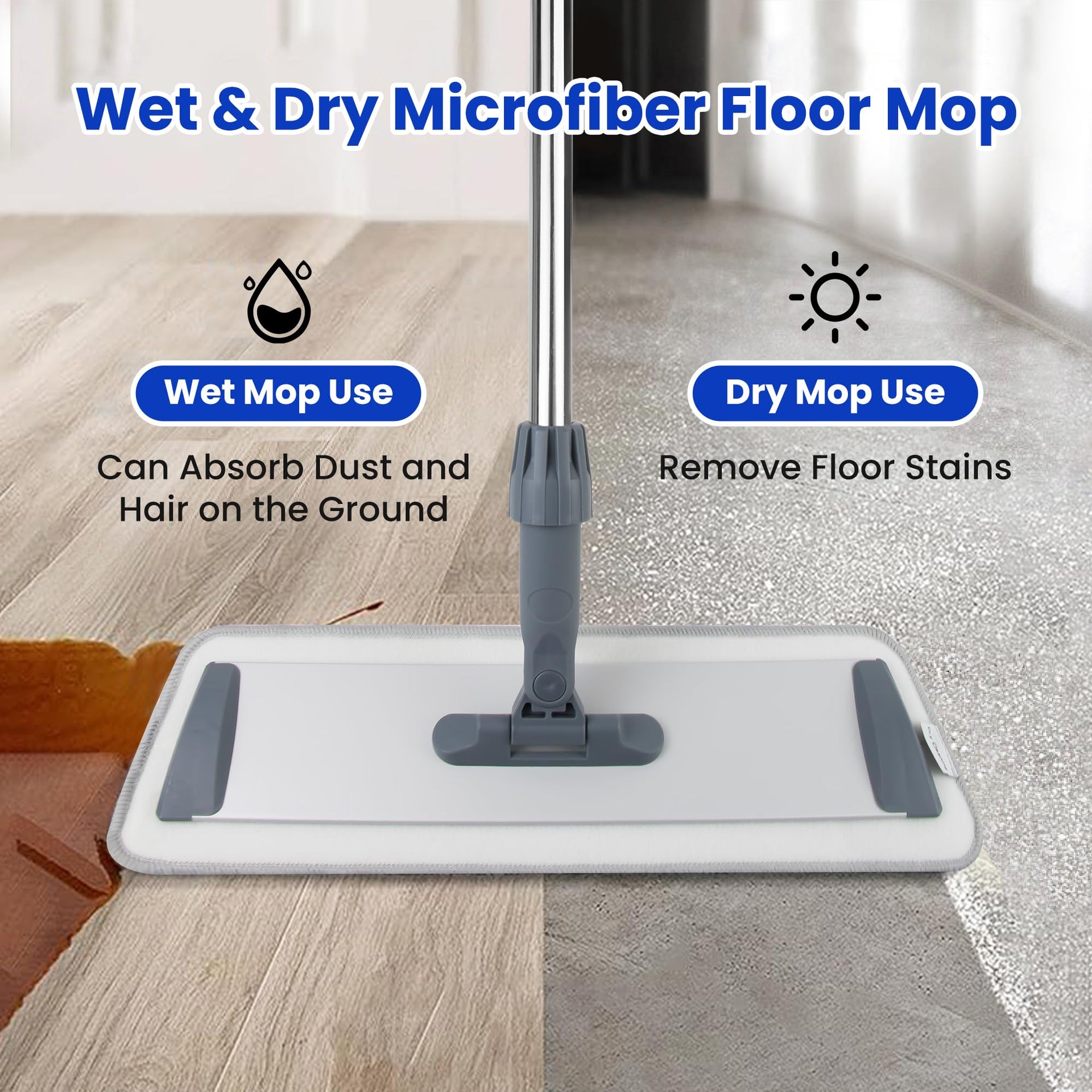60IN Microfiber Flat Mop