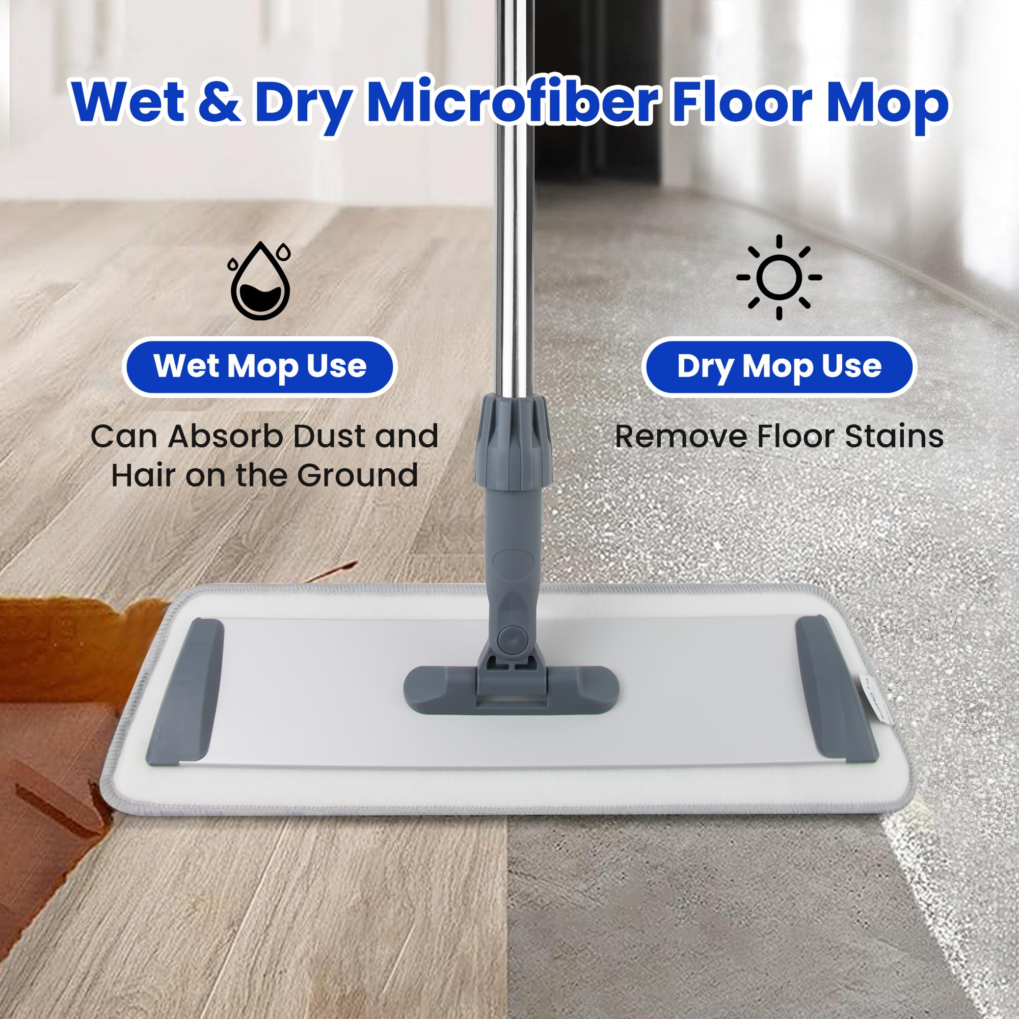 60IN Microfiber Flat Mop