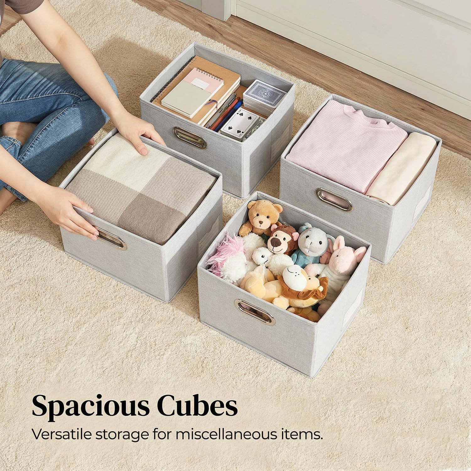 Storage Bins with Lids [3 (3 Count)