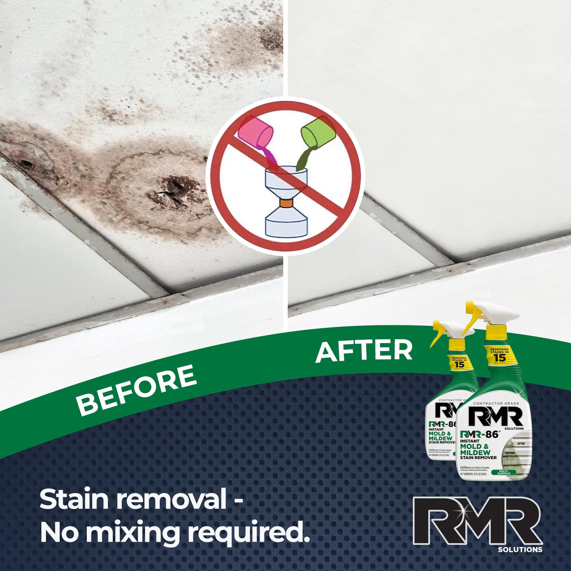 RMR 86 Instant Mold and Mildew Stain Remover Spray (64 Fl Oz) - ModHome Supplies