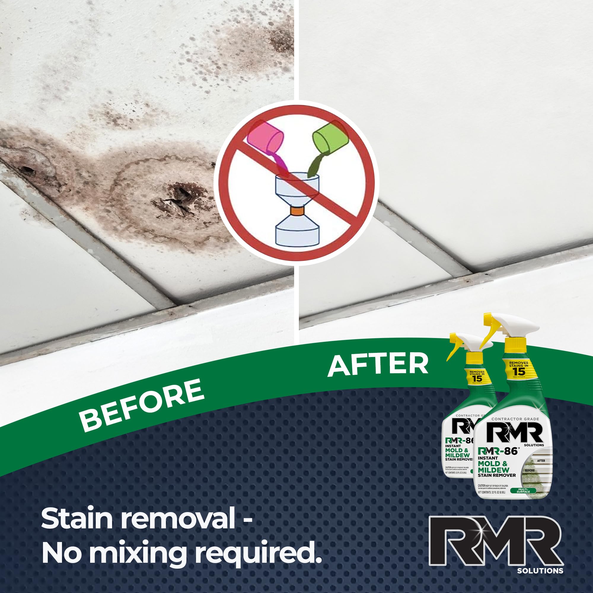 RMR 86 Instant Mold and Mildew Stain Remover Spray (64 Fl Oz) - ModHome Supplies