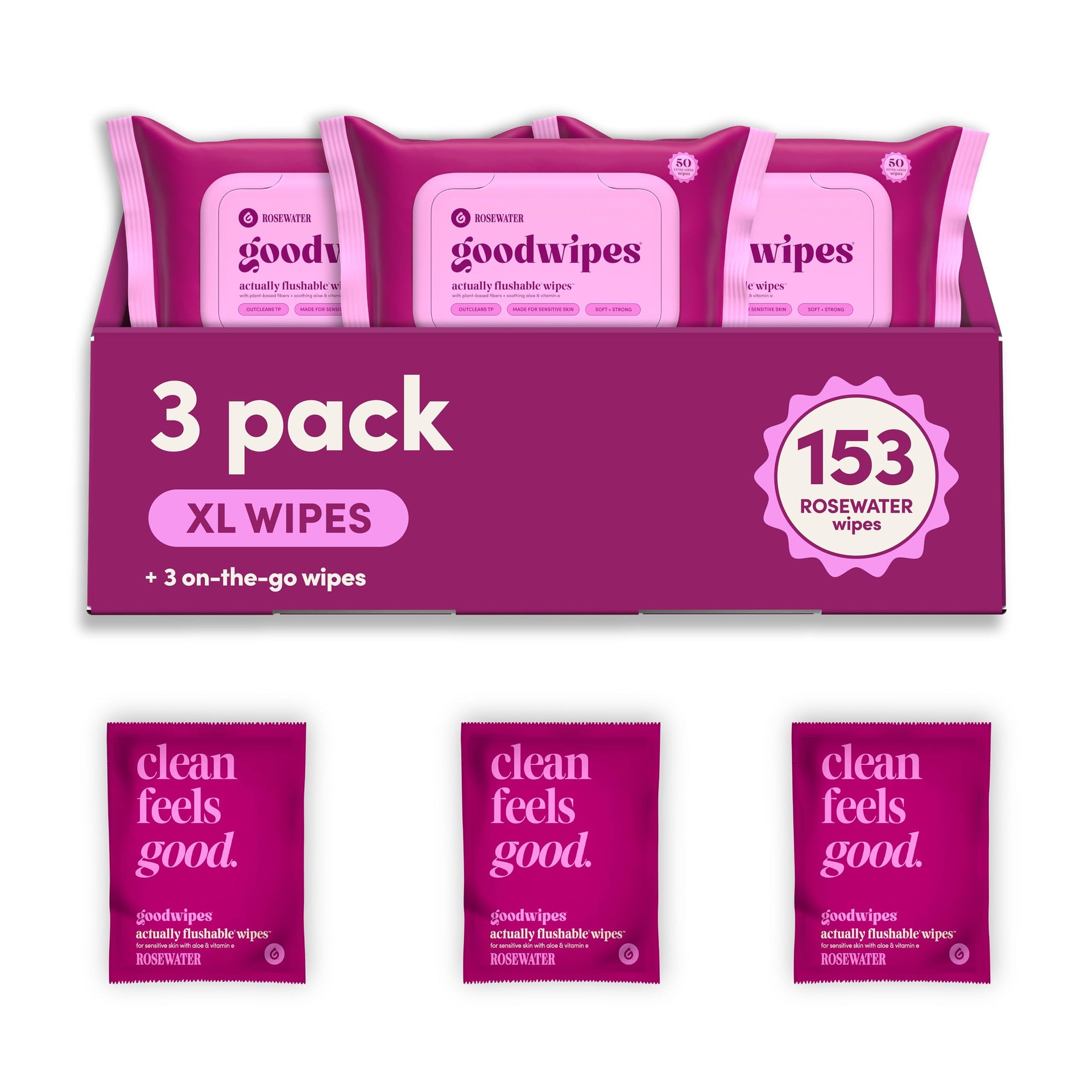 Flushable Wipes (153 Count)