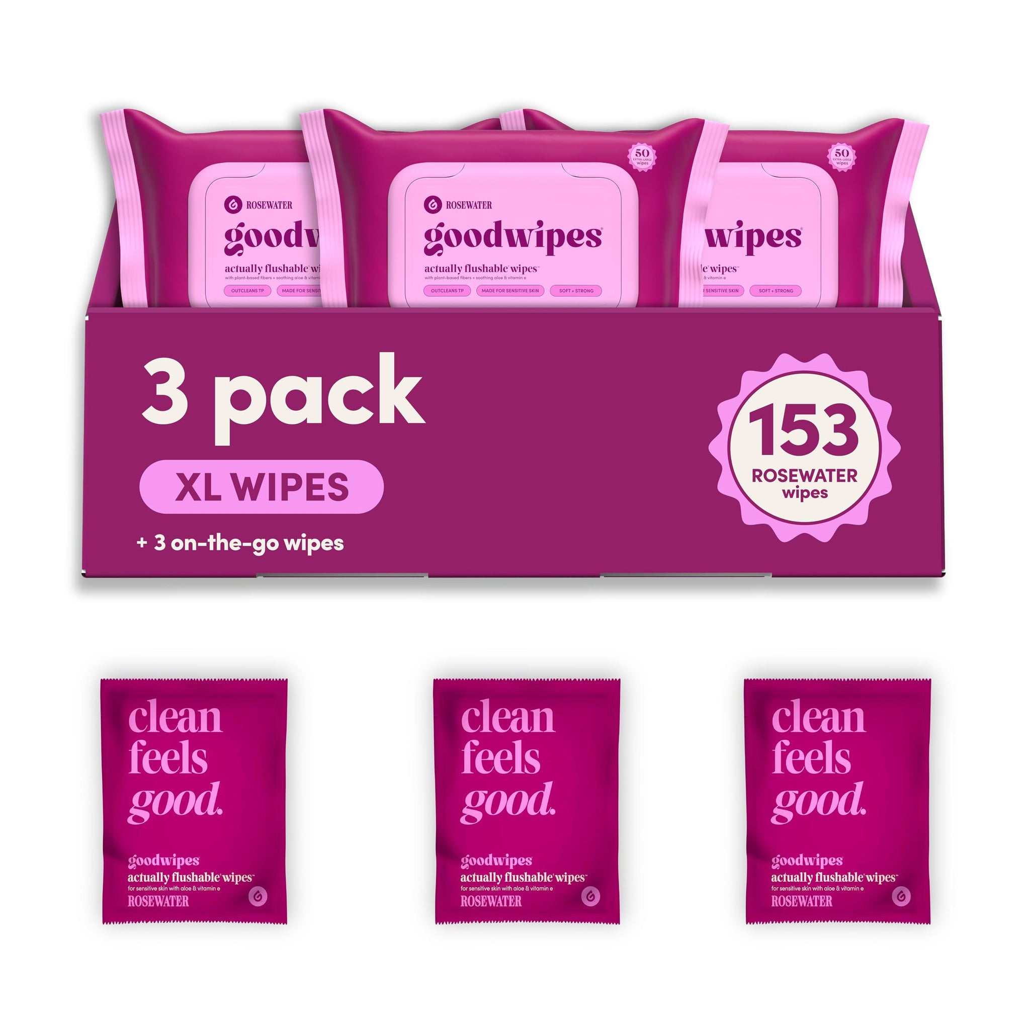 Flushable Wipes (153 Count)