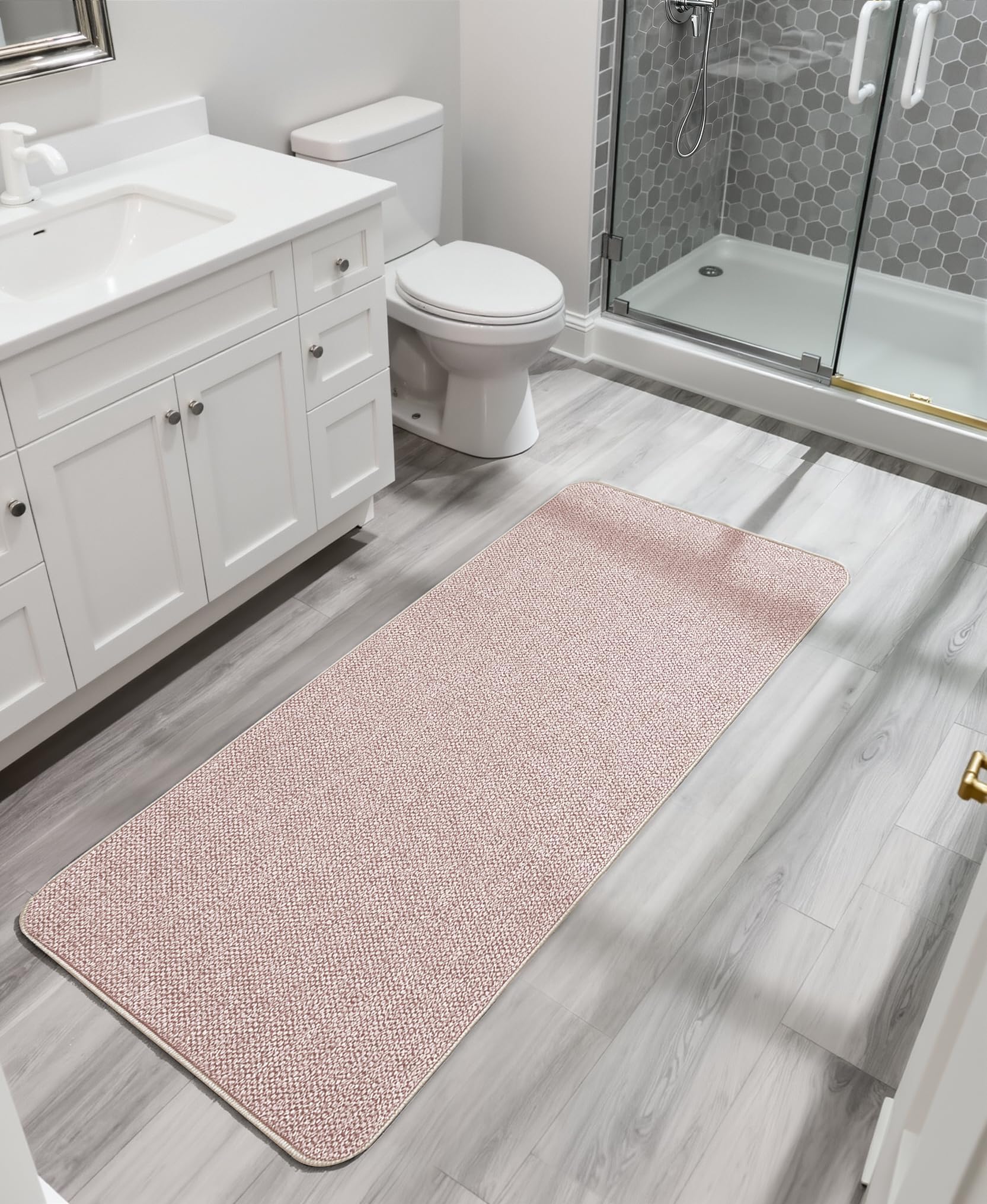 Bath Mat Ultra Thin Bathroom Runner Rugs (1440 sq inches)