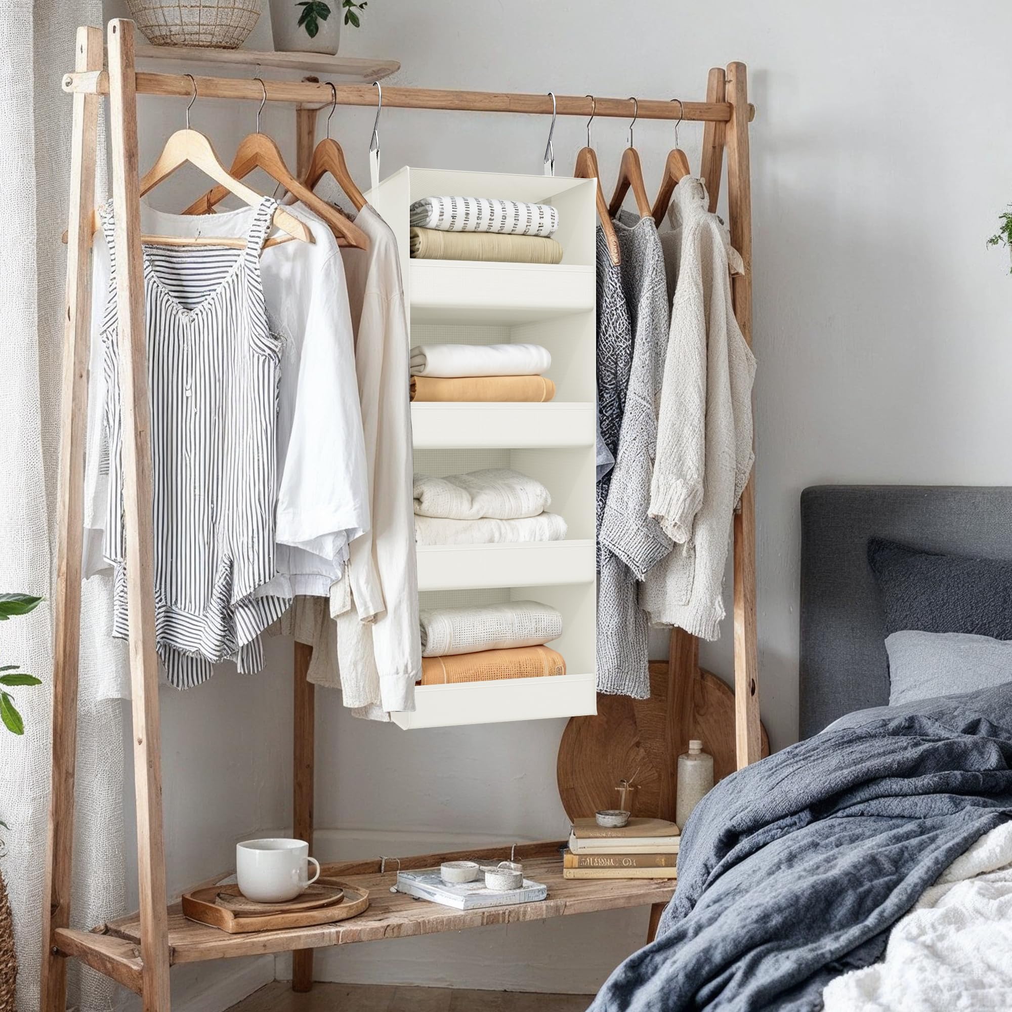 4 Shelf Hanging Closet Organizer