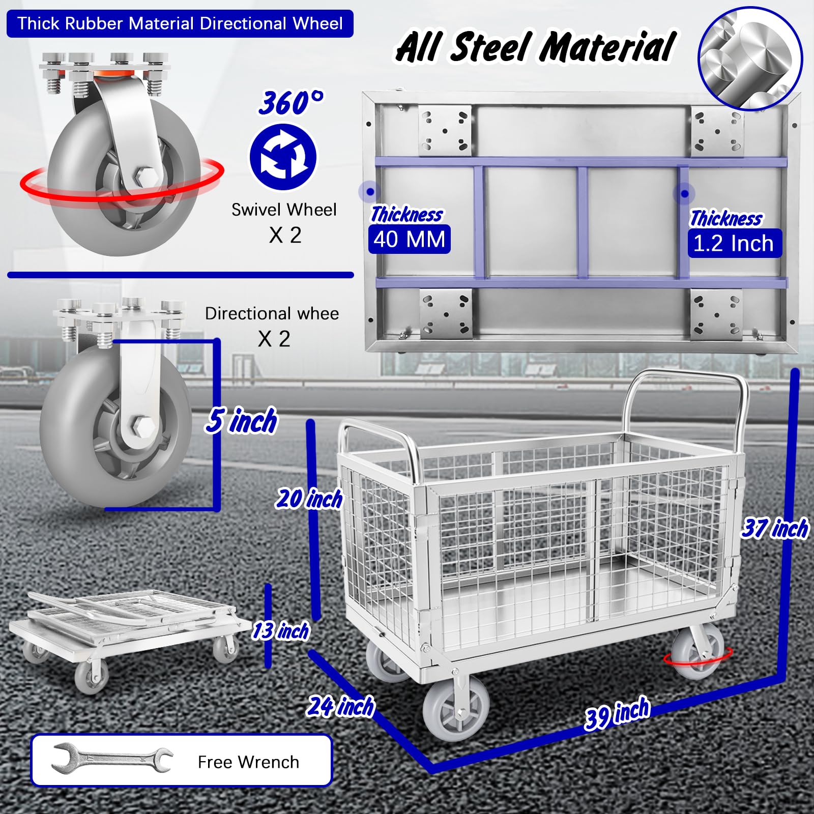 Platform Truck with Cage