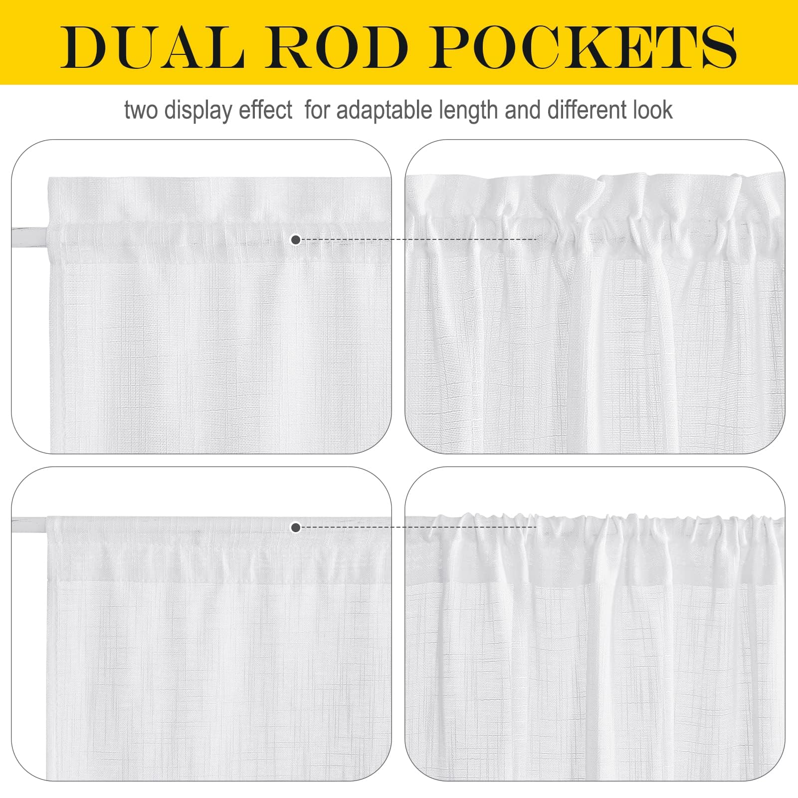 White Sheer Curtains for French Front Door