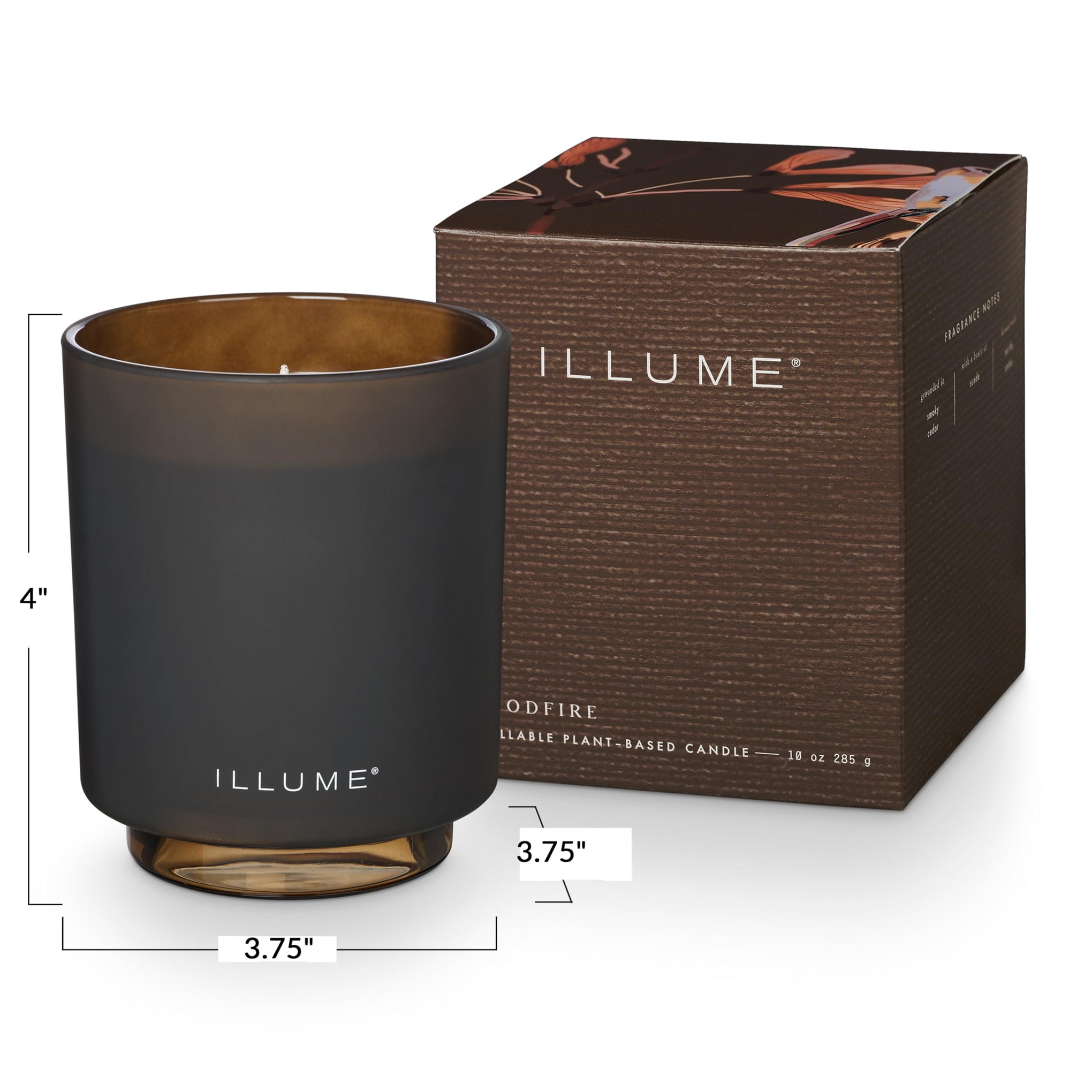 Refillable Boxed Glass Candle