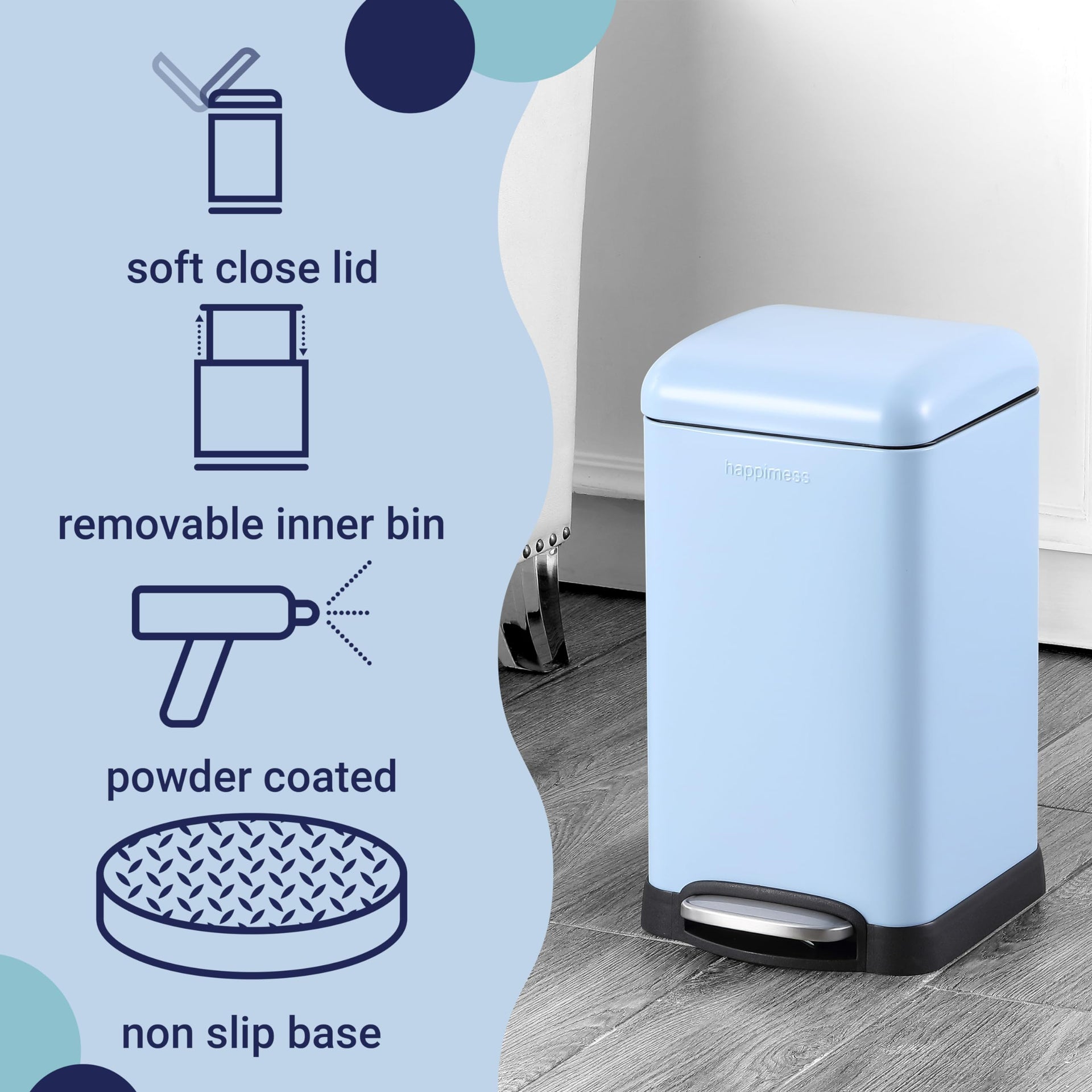 Betty Retro Mini 3.2 Gal Step Trash Can