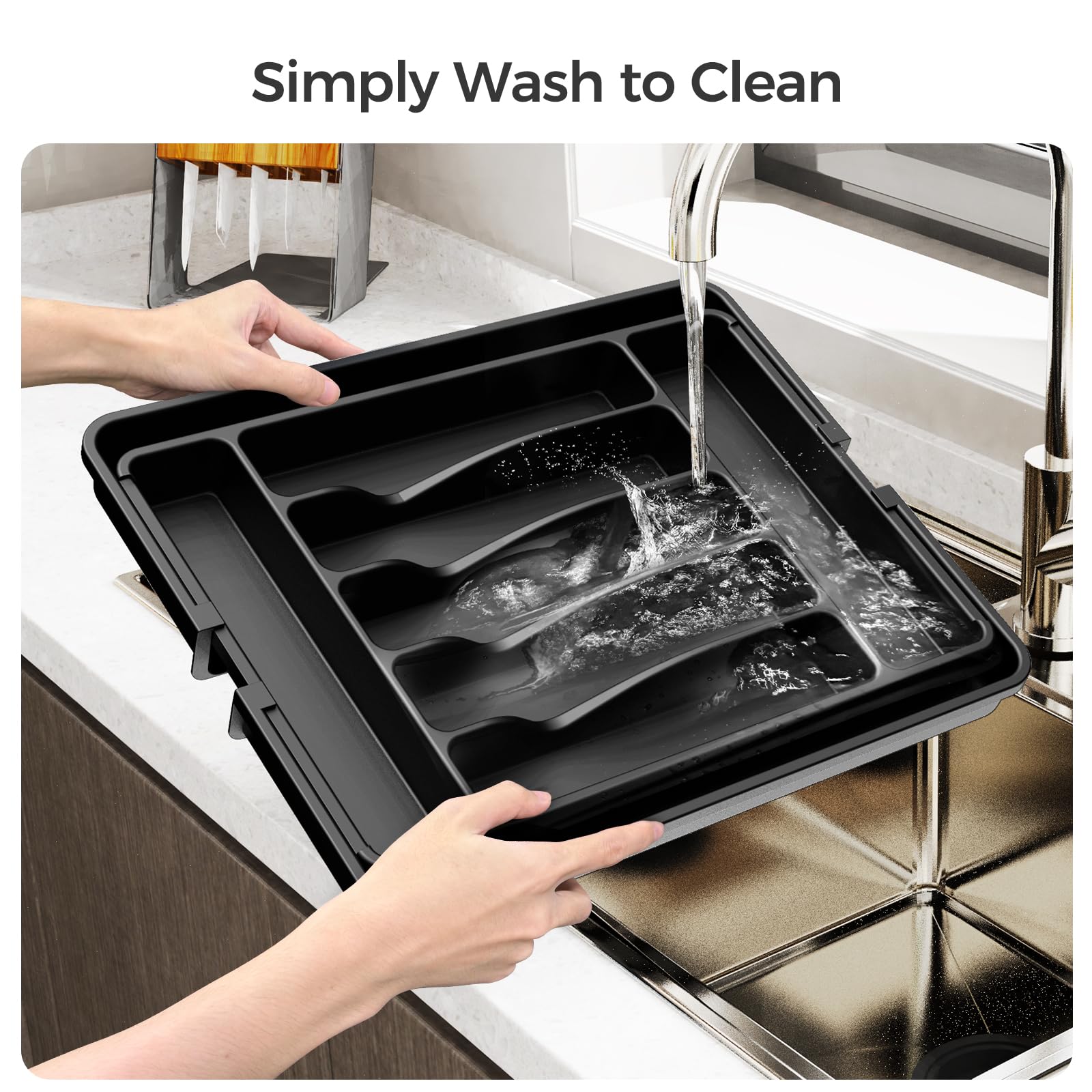 Extra Large Expandable Silverware Organizer