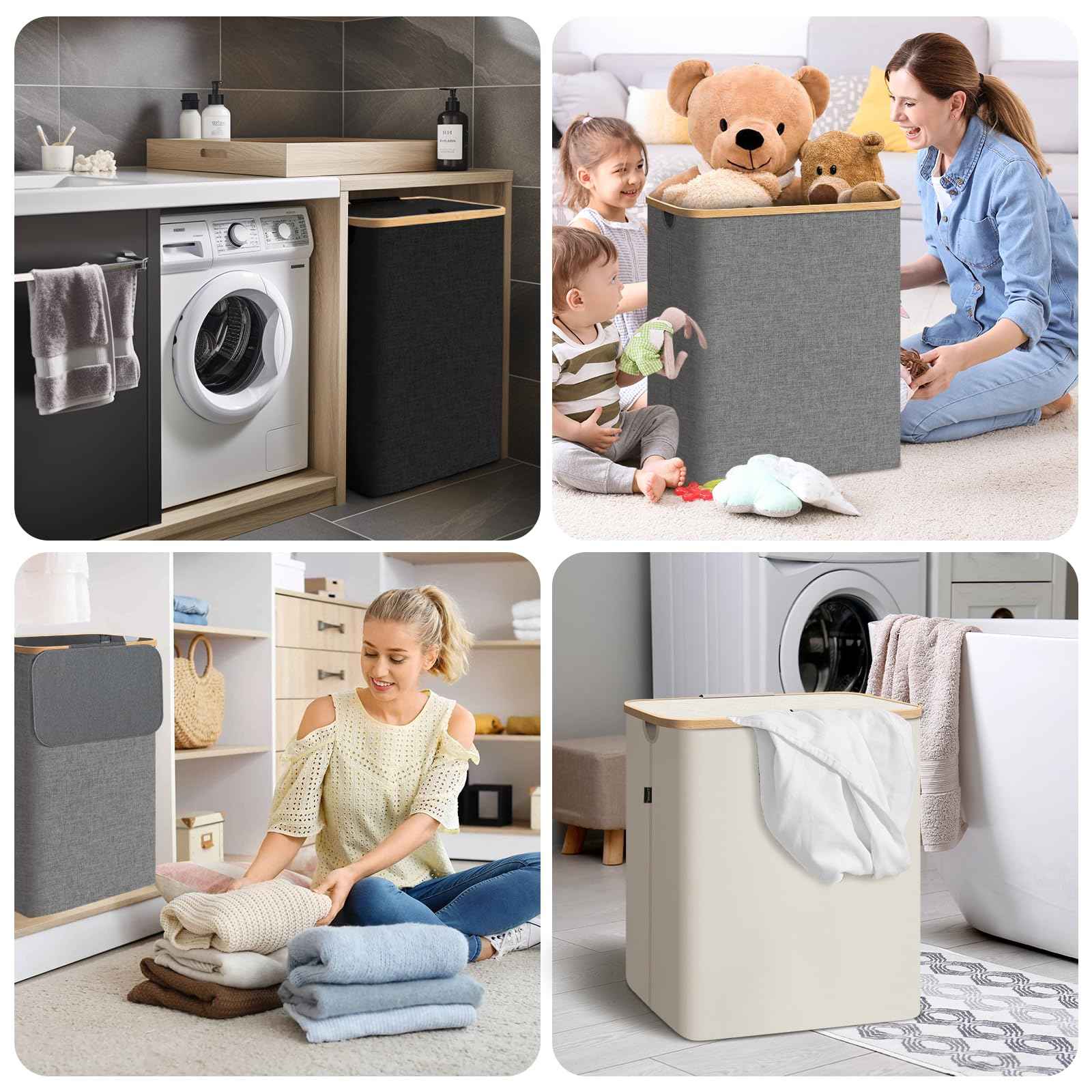 Laundry Hamper with Lid