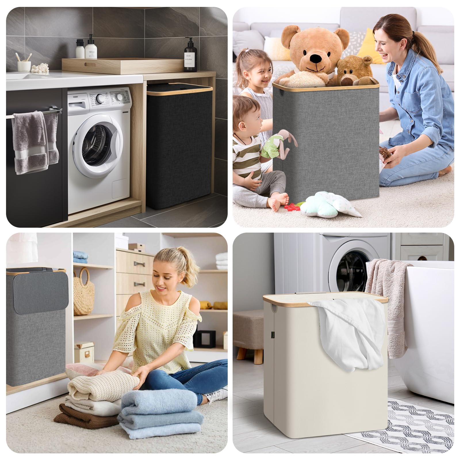 Laundry Hamper with Lid