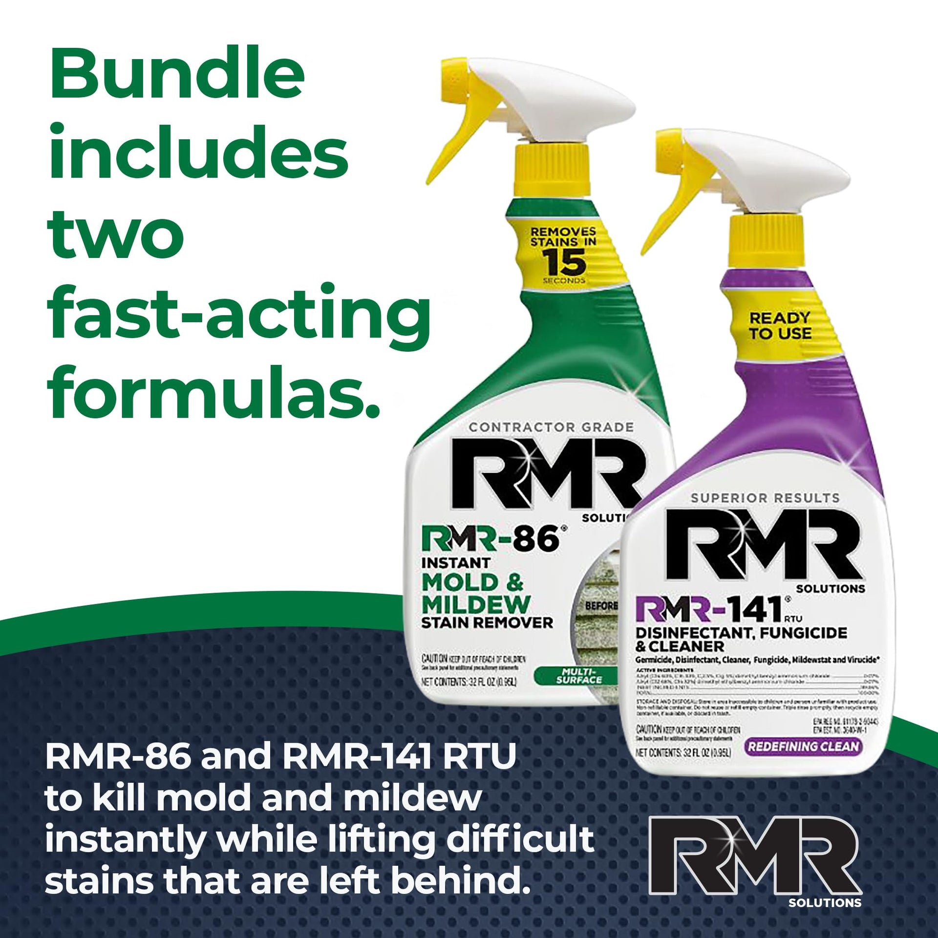 DIY Mold & Stain Remover Bundle (64 Fl Oz)