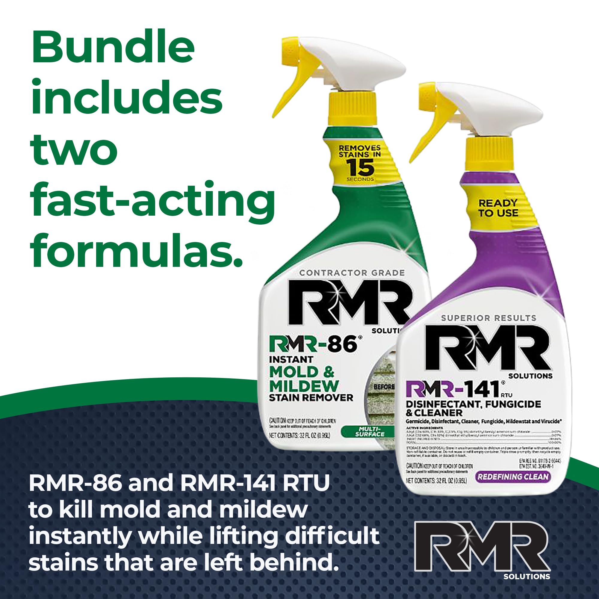 DIY Mold & Stain Remover Bundle (64 Fl Oz)