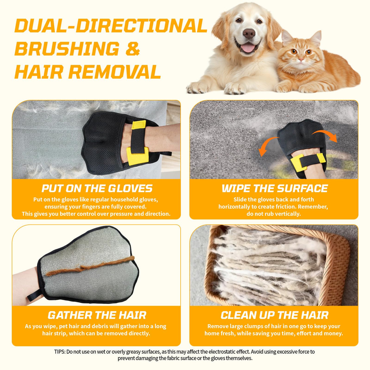 Pet Hair Removal Tool (3 Count)