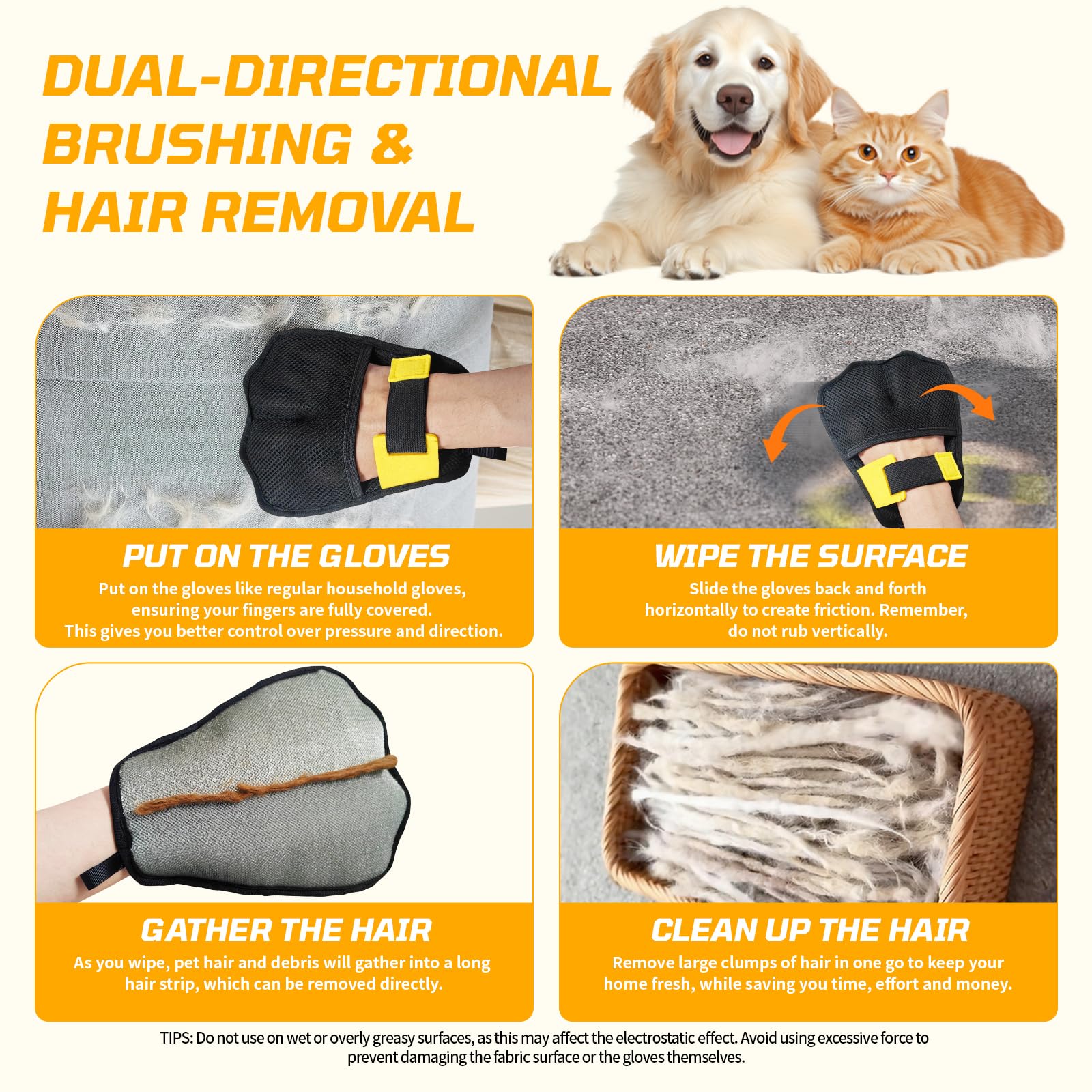 Carpet Rake for Pet Hair Removal (16 Ounce)