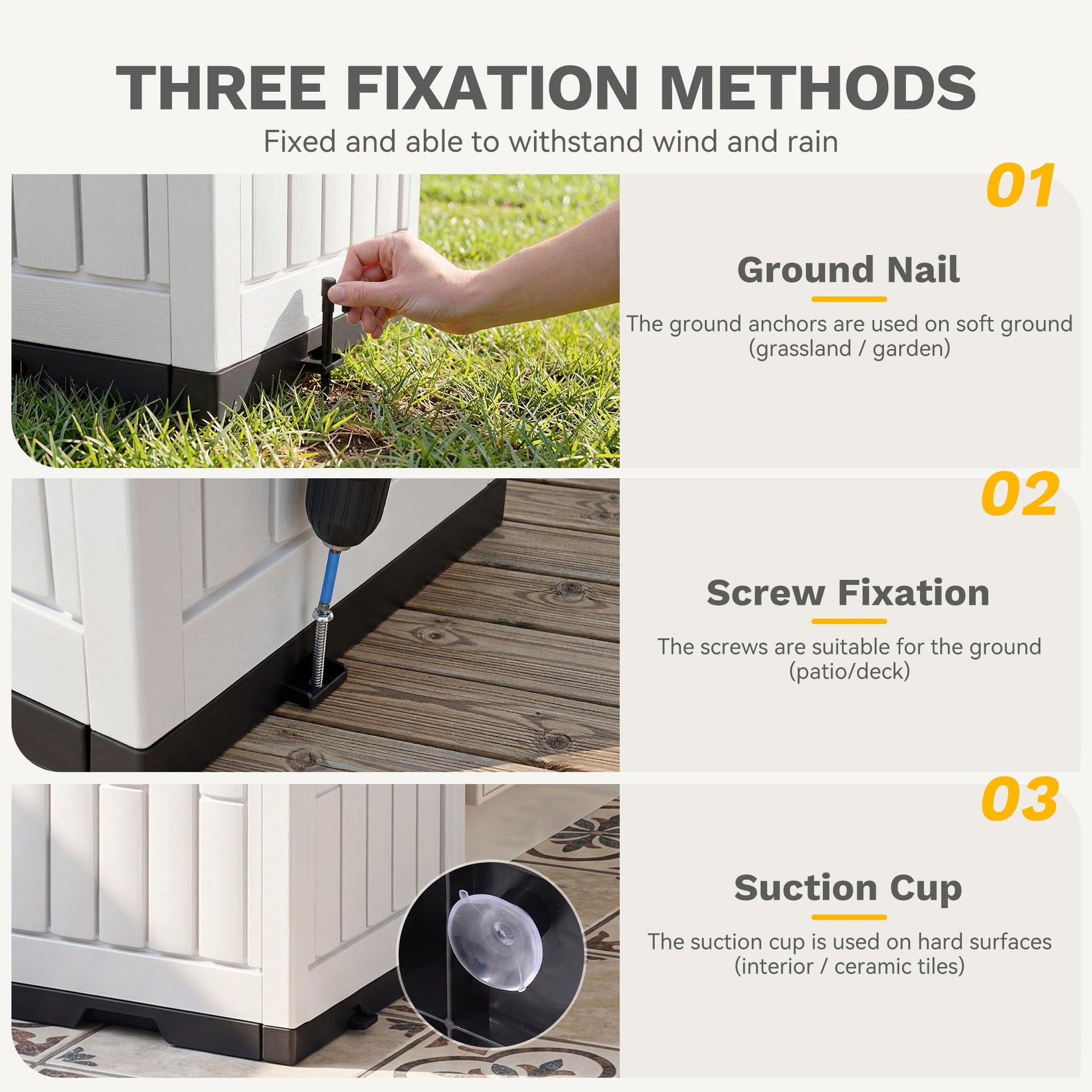 38 Gallon Resin Outdoor Trash Can Set of 2