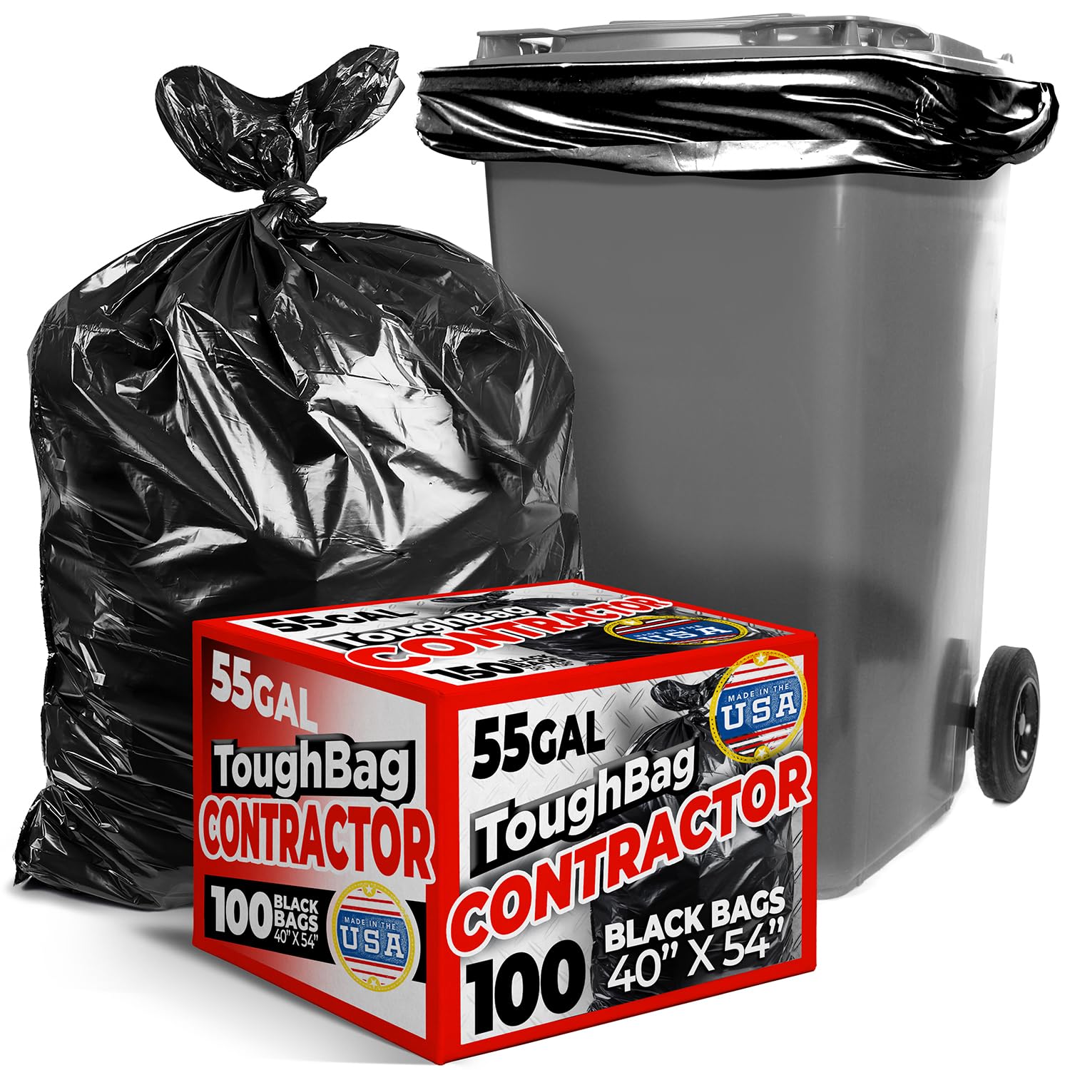 55 60 Gallon Trash Bags (100 Count)