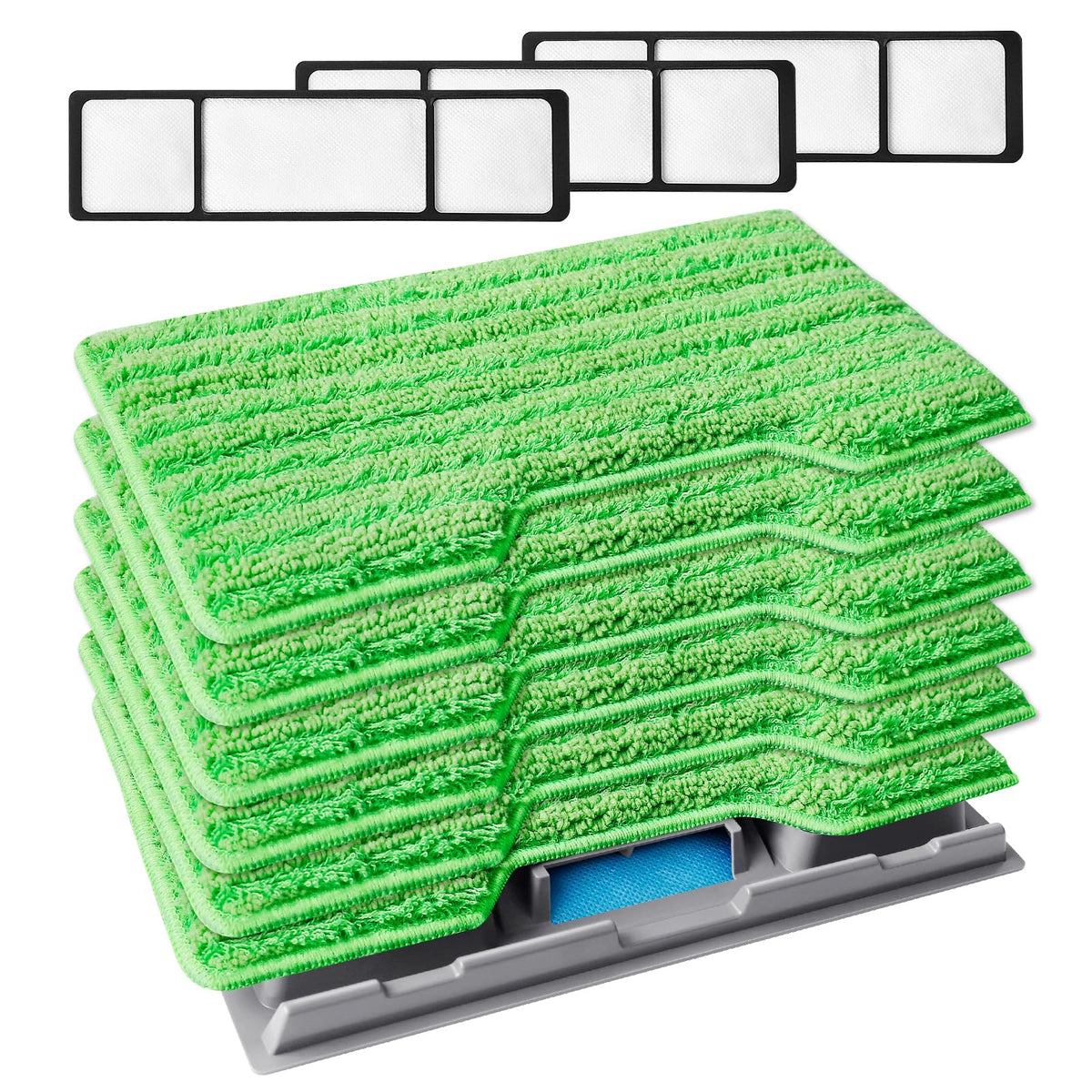 Refills Compatible with Shark Vac Mop Replacement Pads VM252 VM401 (6 Count)