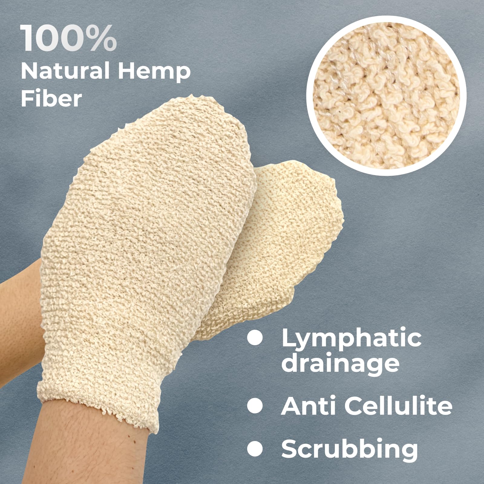 Natural Shower Mitts (2 Count)