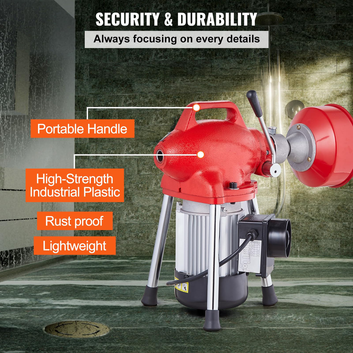 Drain Cleaner Machine 66FT x 5