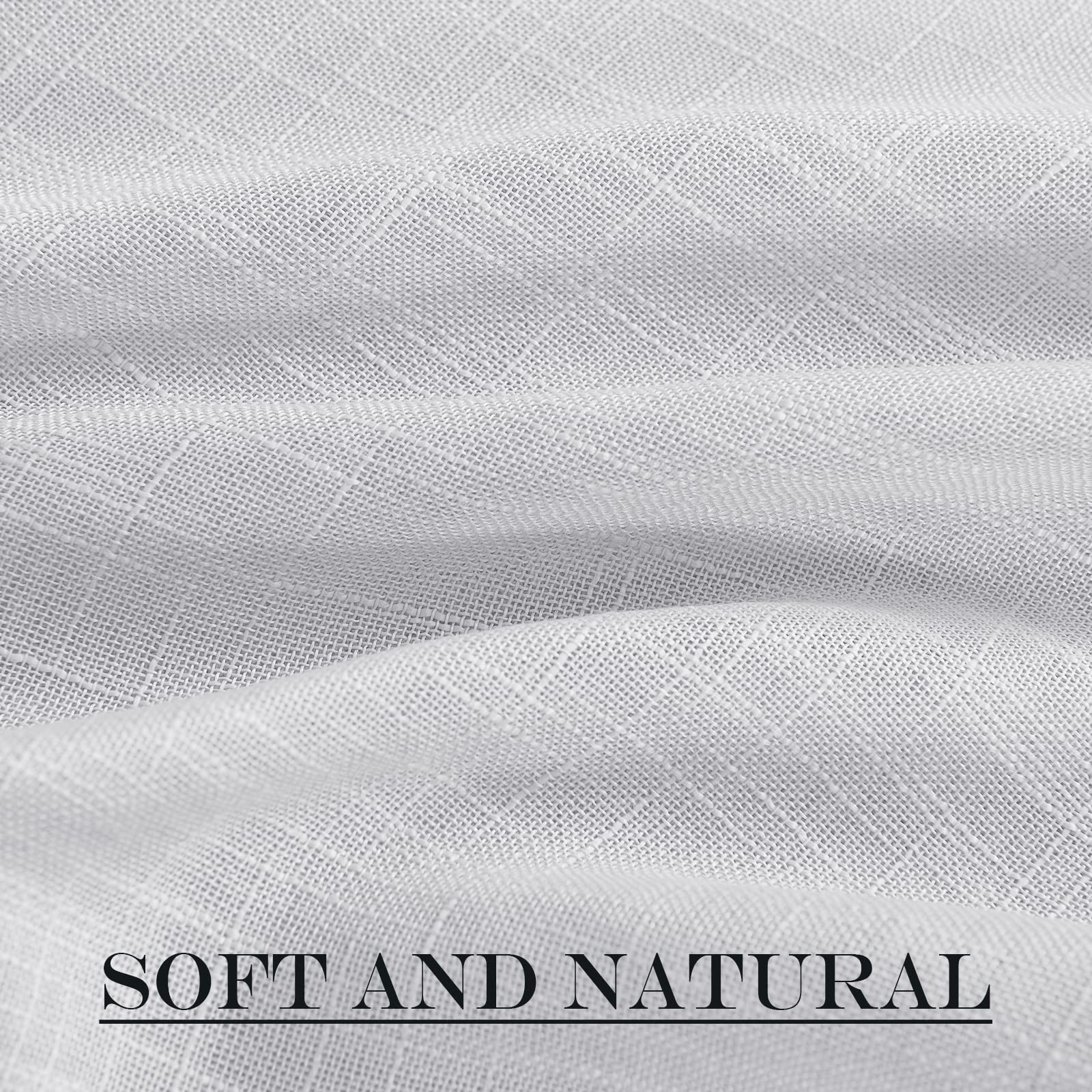 Rod Pocket Side Sheer Door Curtains for Small Half Window Cover