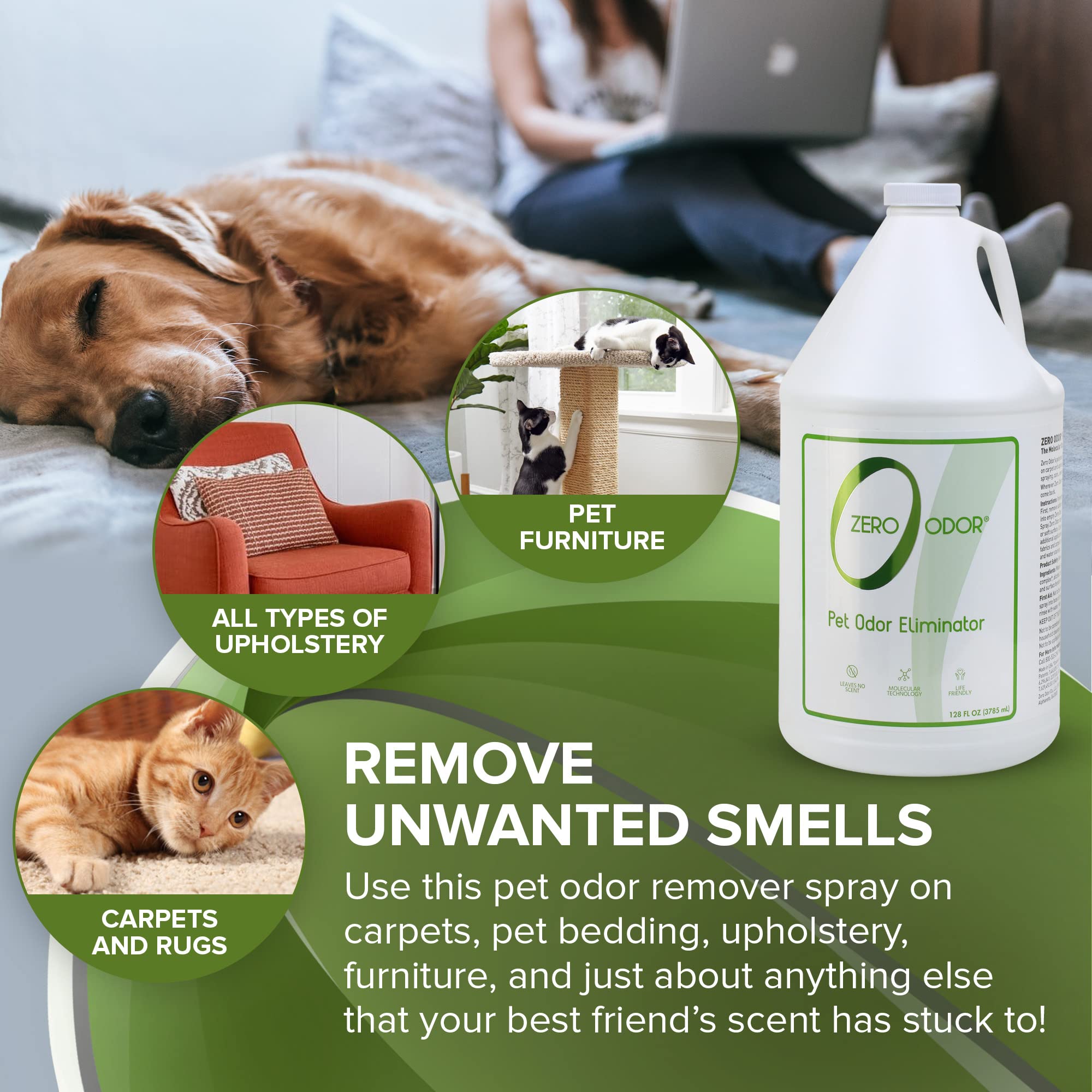 Pet Odor Eliminator Refill for Cat & Dog Urine