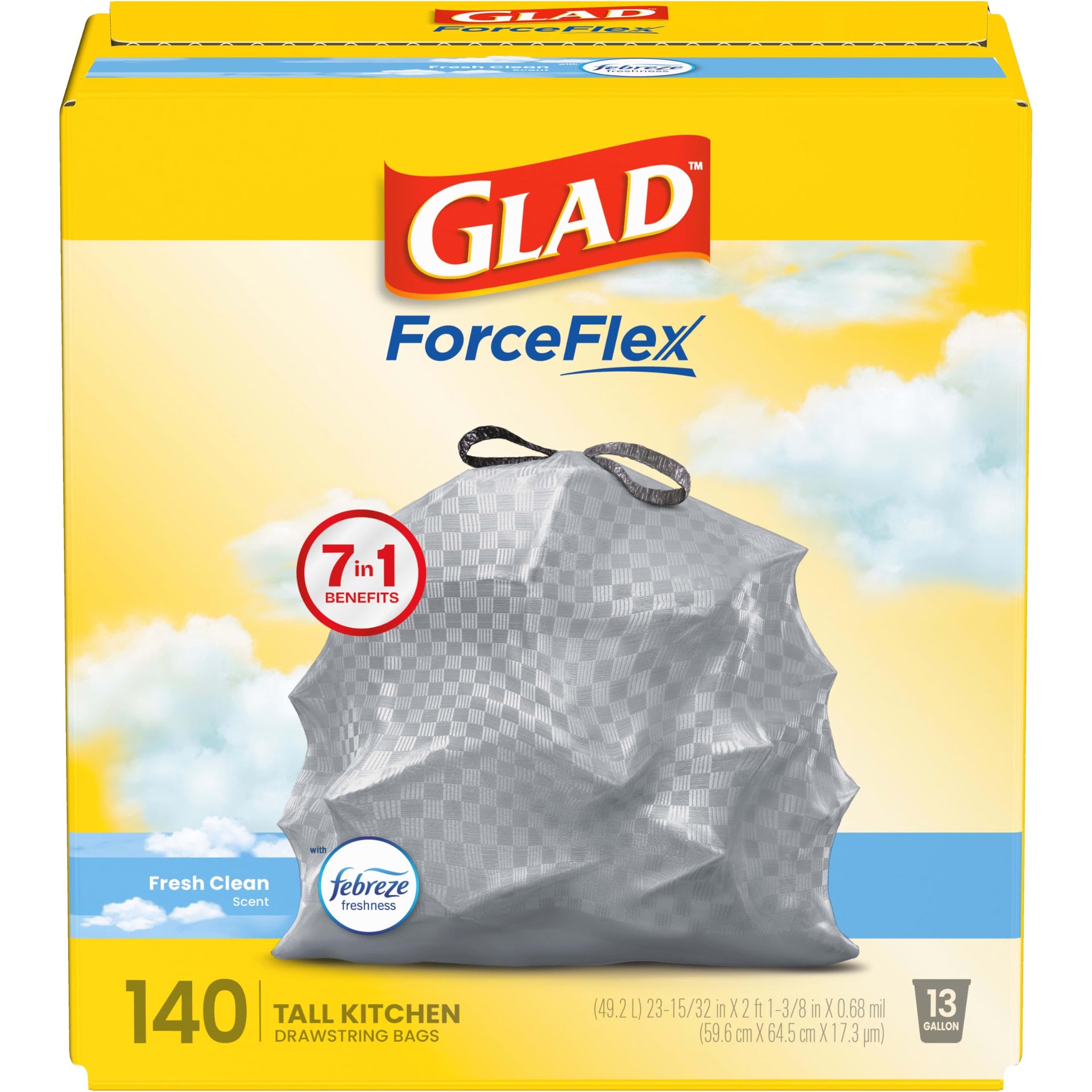 ForceFlex Tall Kitchen Trash Bags (140 Count)