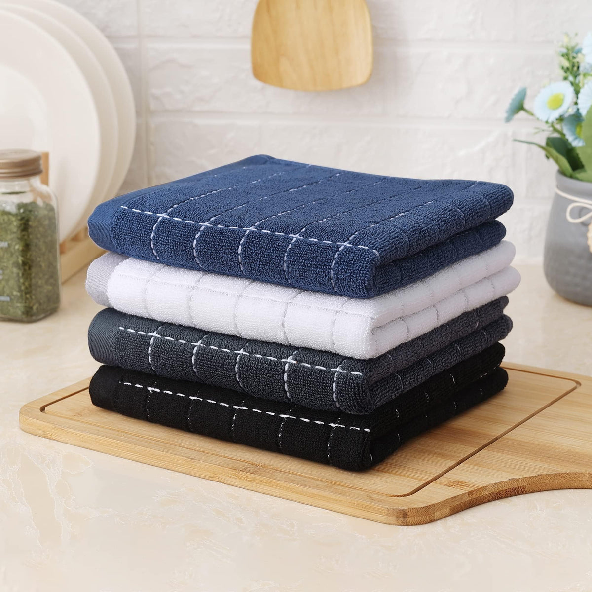 100% Cotton Terry Kitchen Towels (6 Count)
