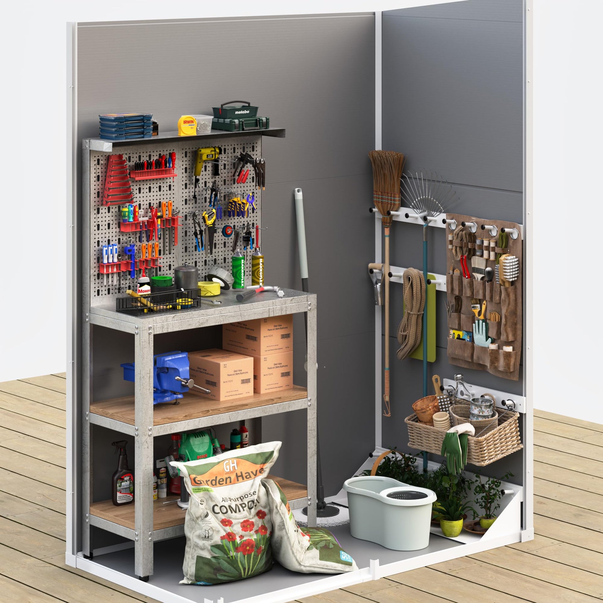 Outdoor Storage Shed 5x3 FT (2.0106 Ounce)