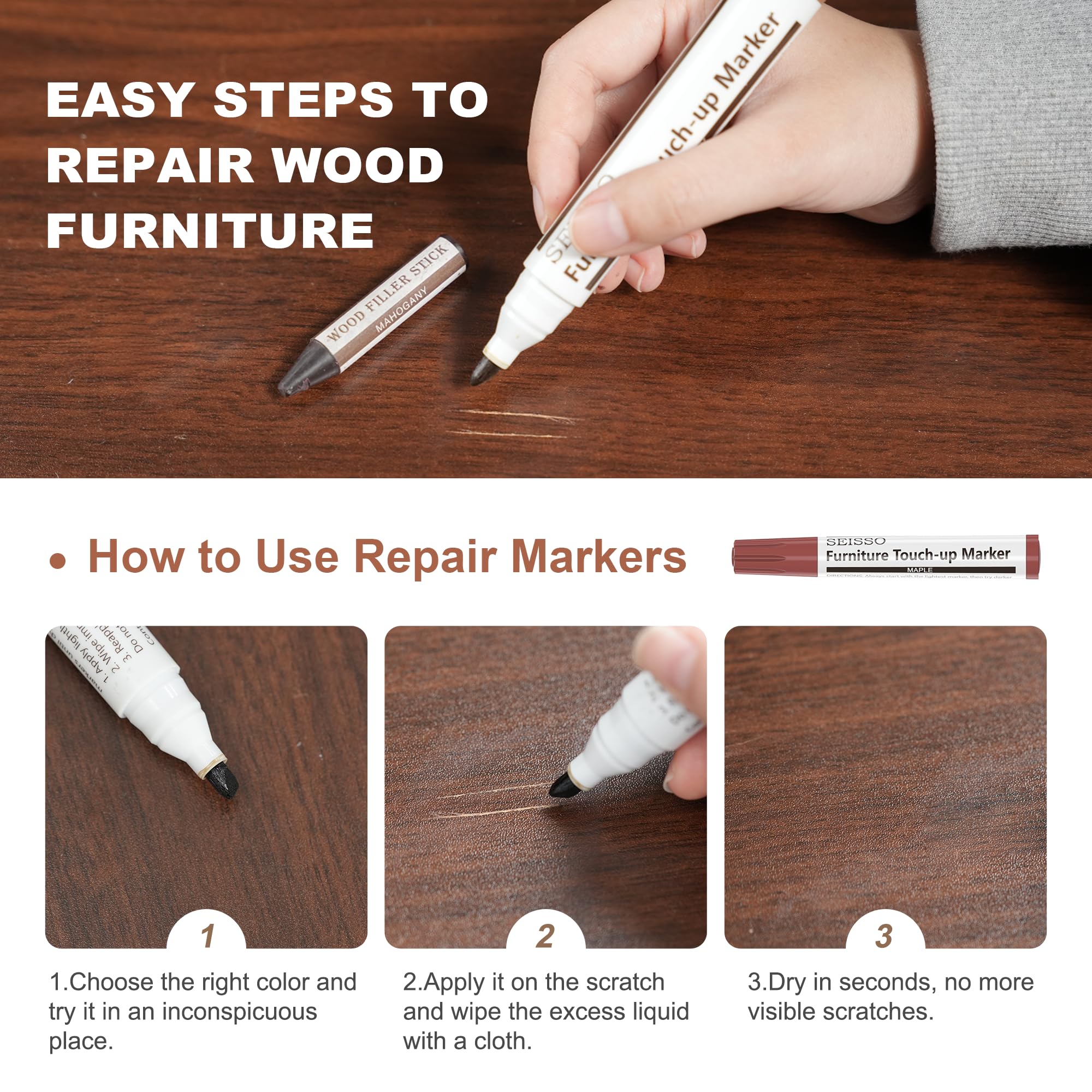 Wood Furniture Repair Kit (25 Count)