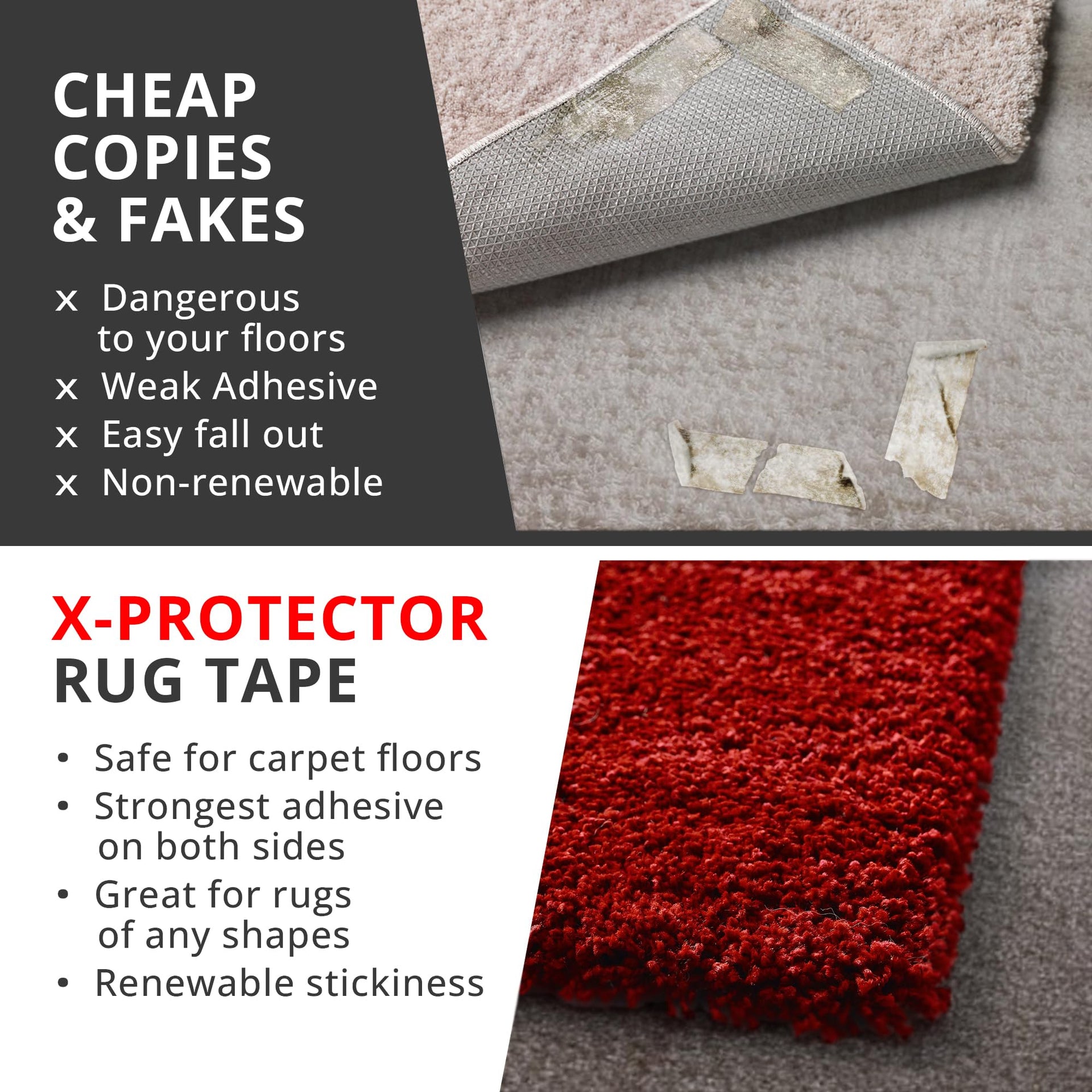 Rug Tape for Carpet (8 Count)