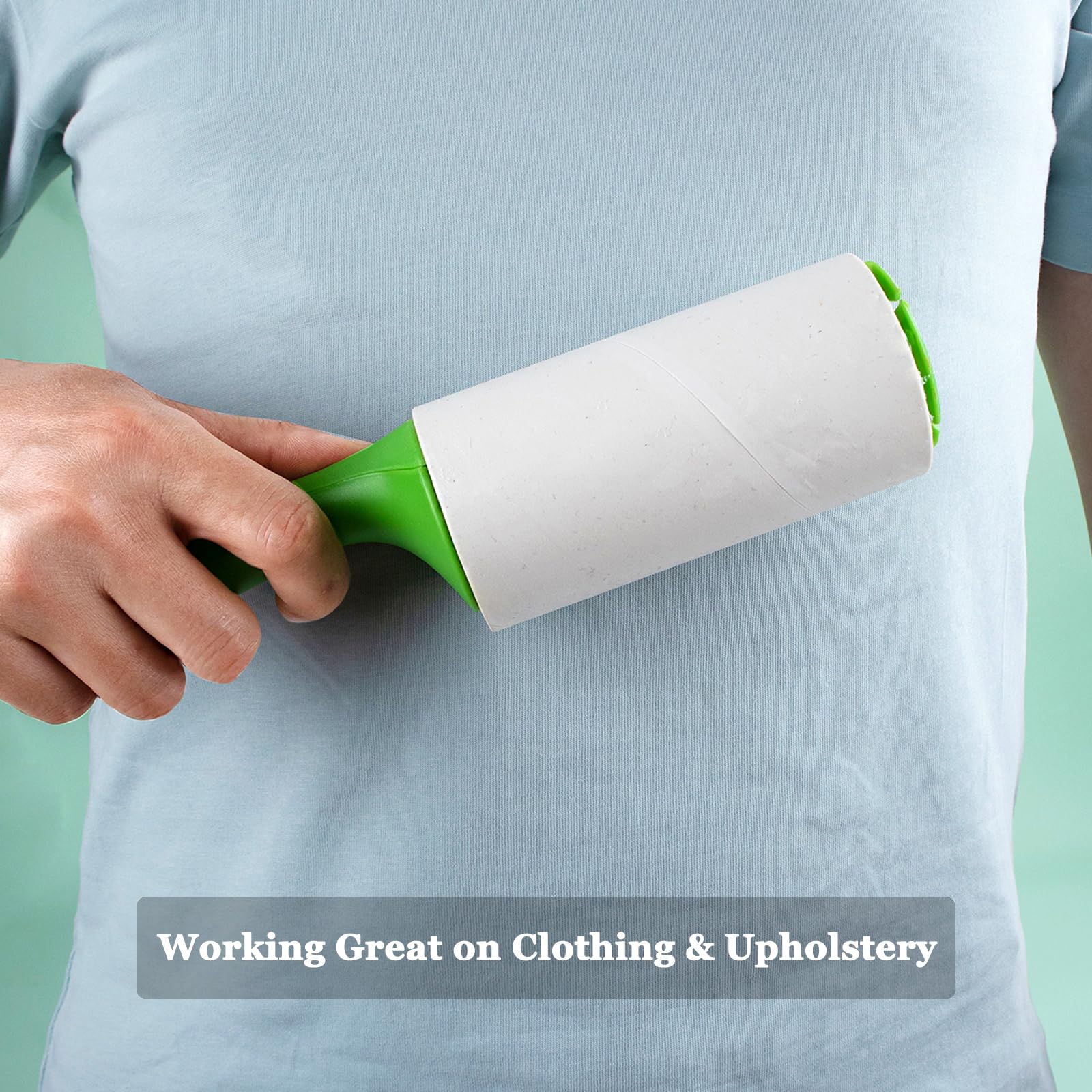 4.6 inch Giant Lint Roller Refills Compatible with Evercare Giant Lint Rollers and T Handle Lint Roller Extreme Stick Pet Hair Remover Adhesive Refills 5 Rolls 60 Sheets per Roll Total 300 Sheets (300 Count)