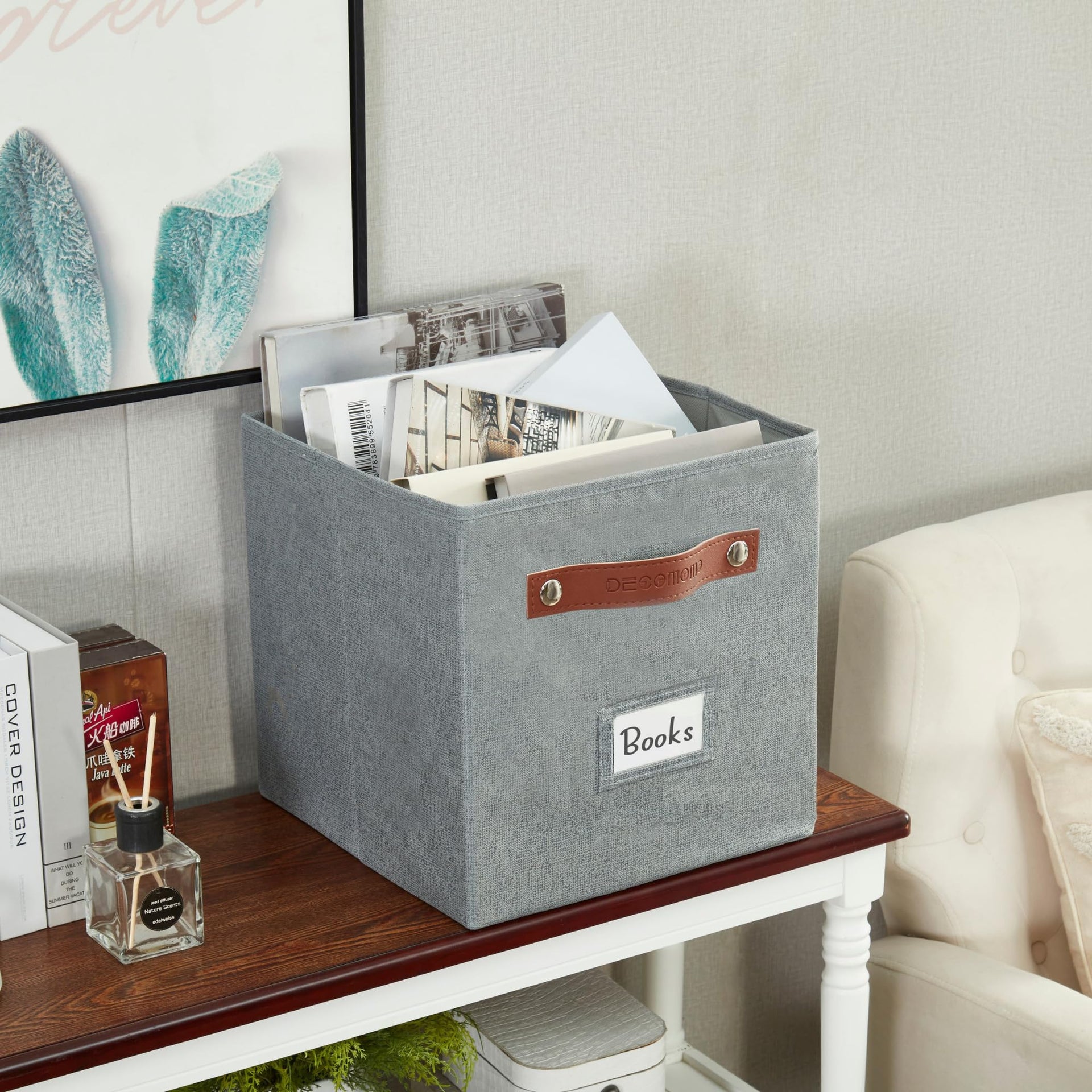 Storage Bins Cube Storage Bin with Labels (6 Count)