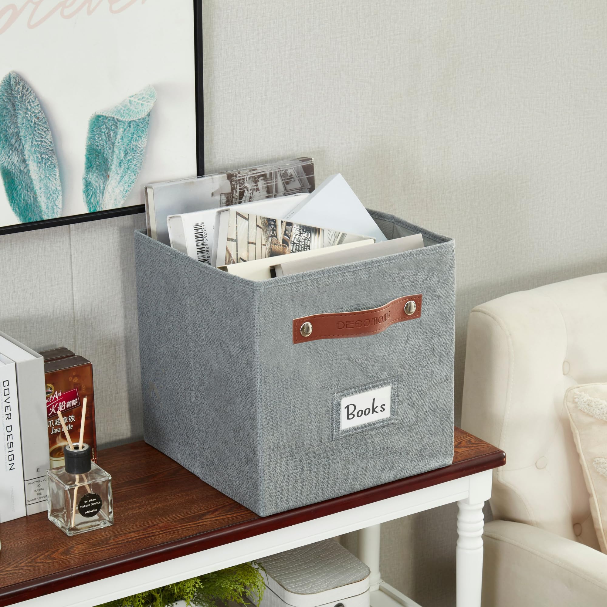 Storage Bins Cube Storage Bin with Labels (6 Count)