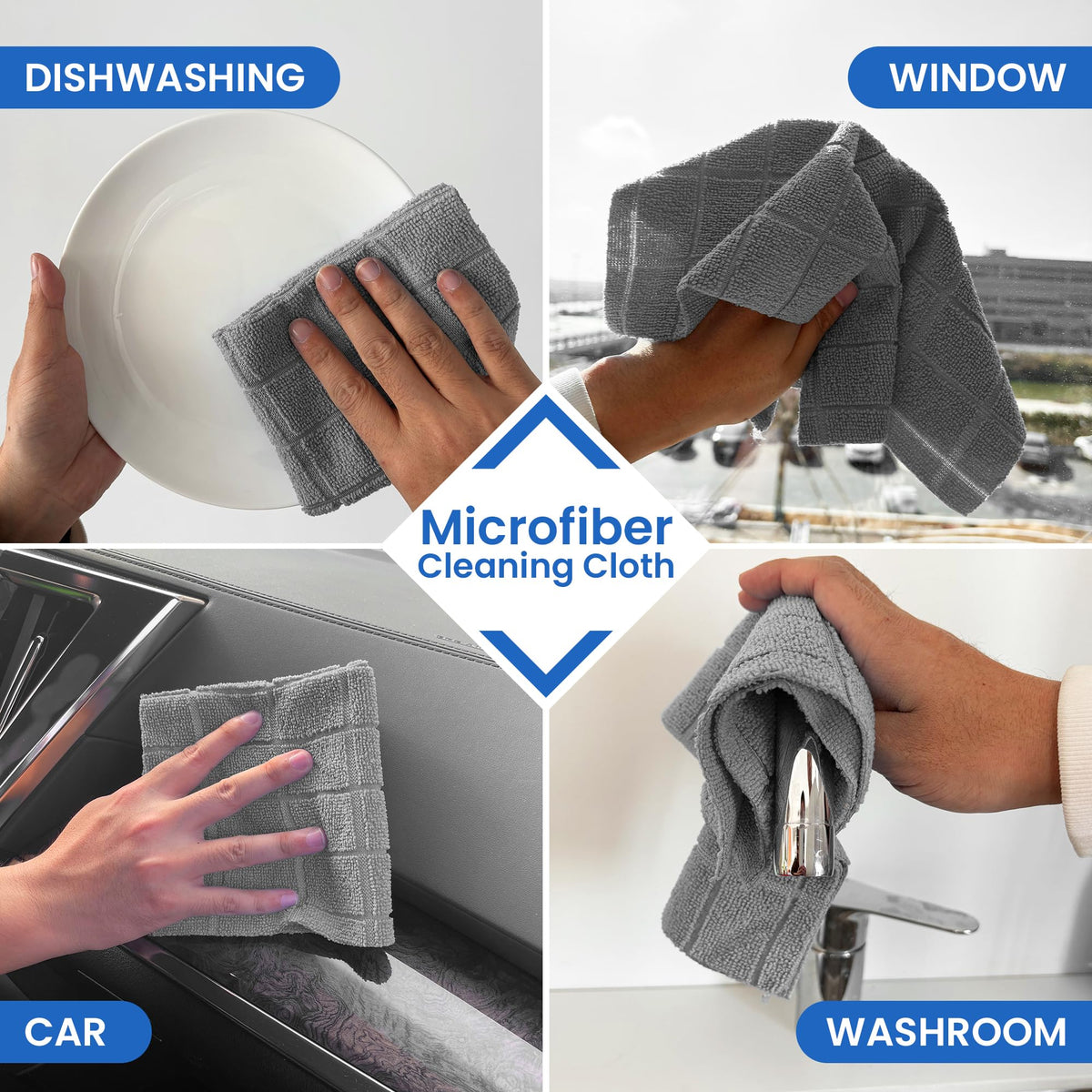 Microfiber Cleaning Cloth Roll (80 Count)