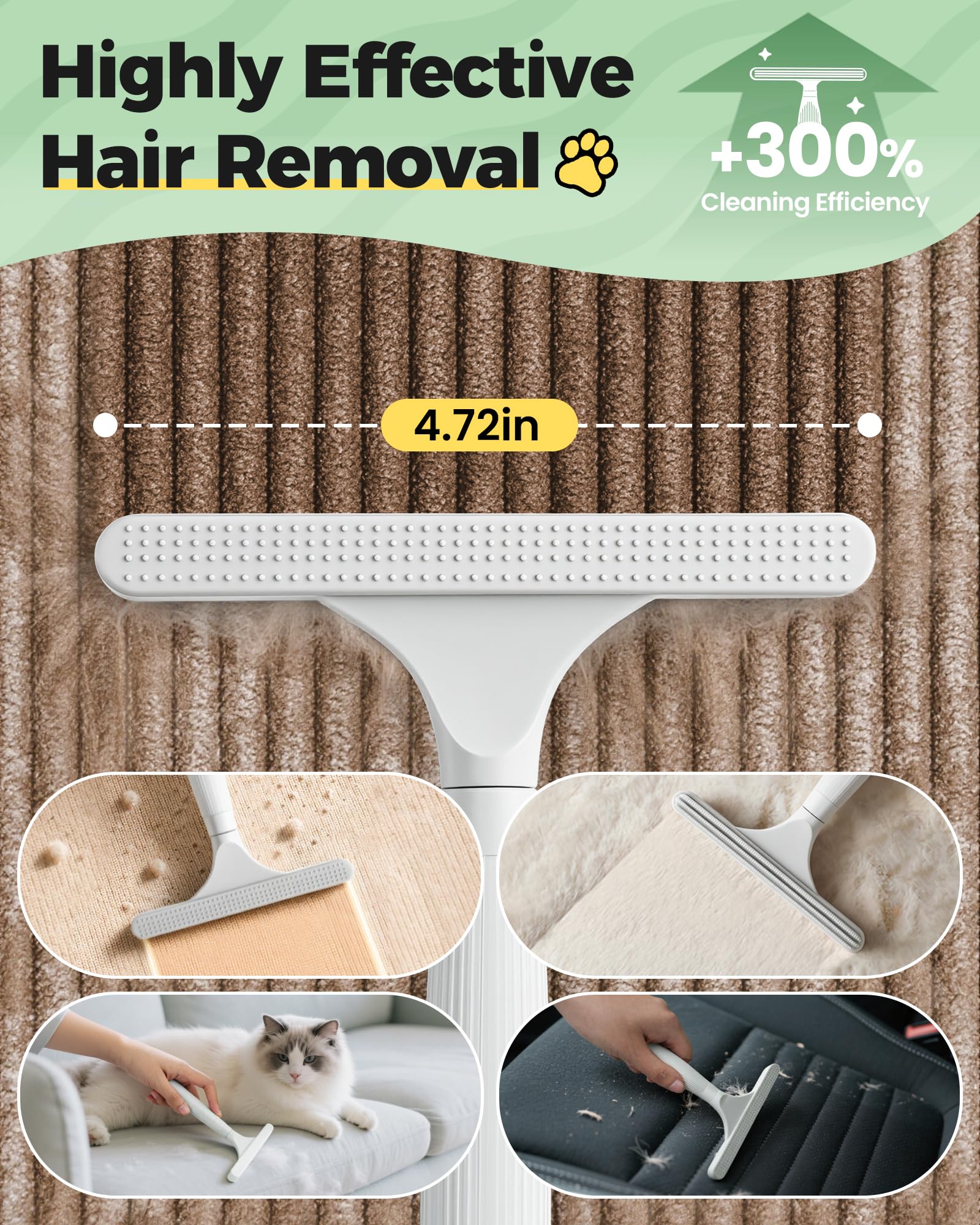 Carpet Rake for Pet Hair Removal Tool