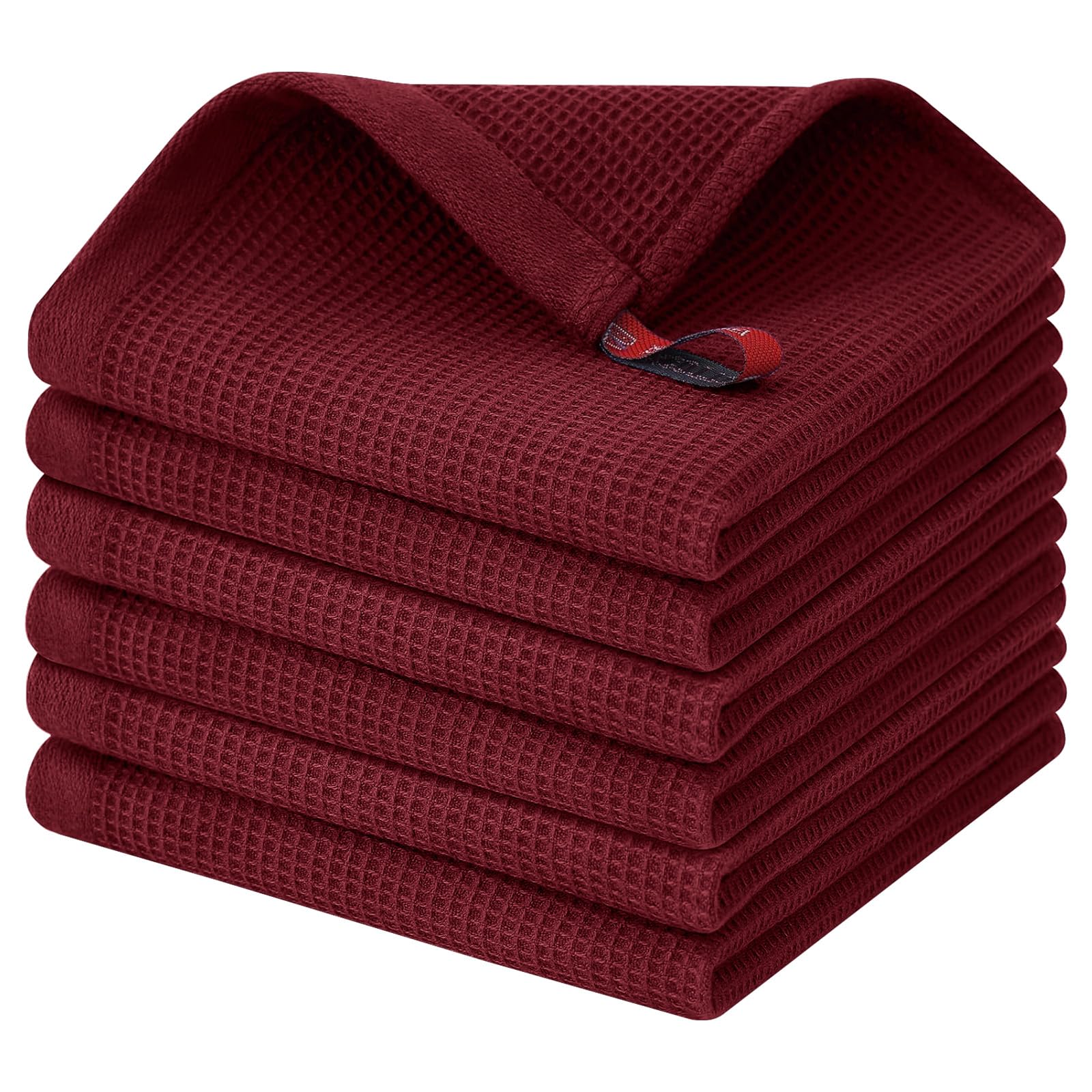100% Cotton Waffle Weave Dish Cloths (6 Count)