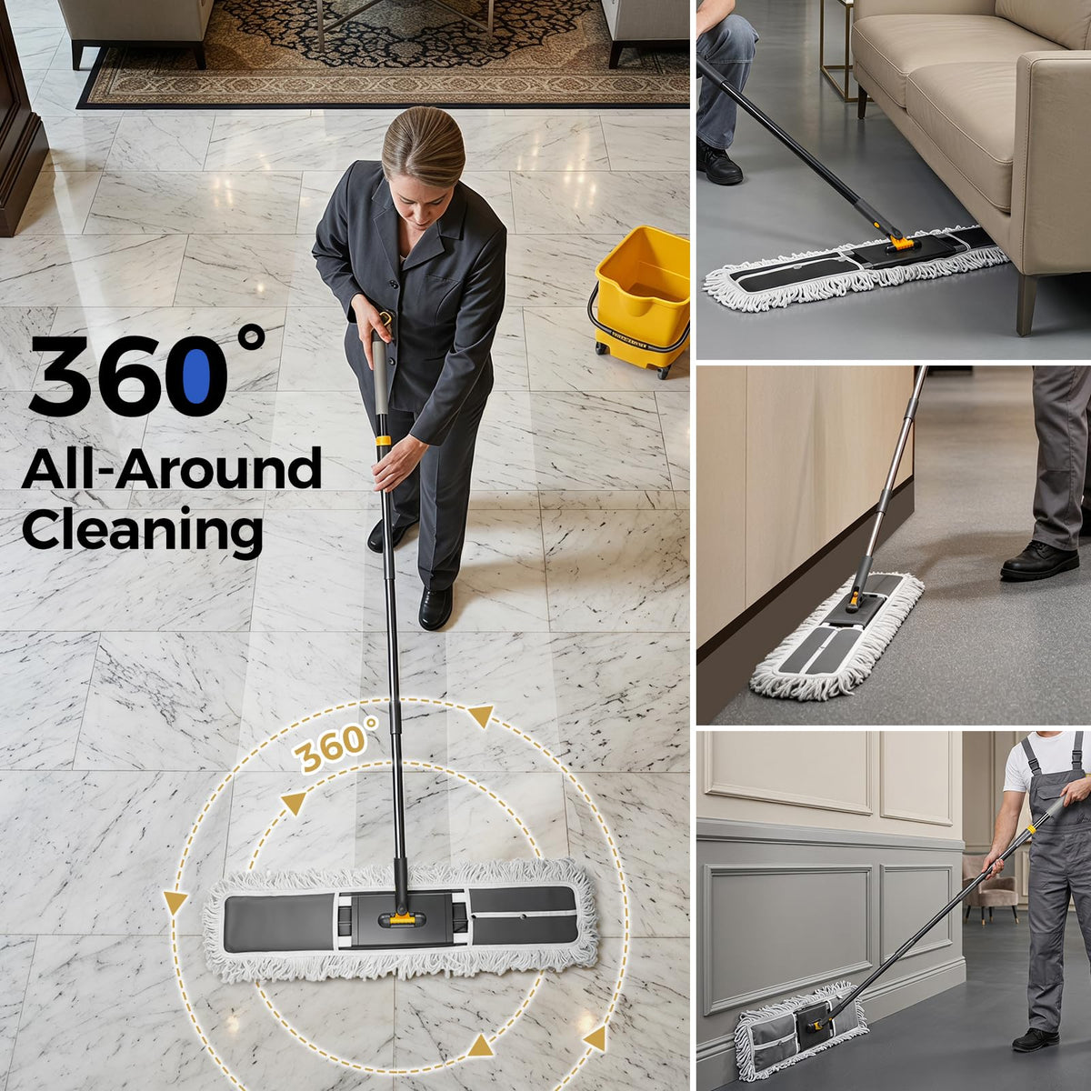 36" Commercial Dust Mop for Floor Cleaning