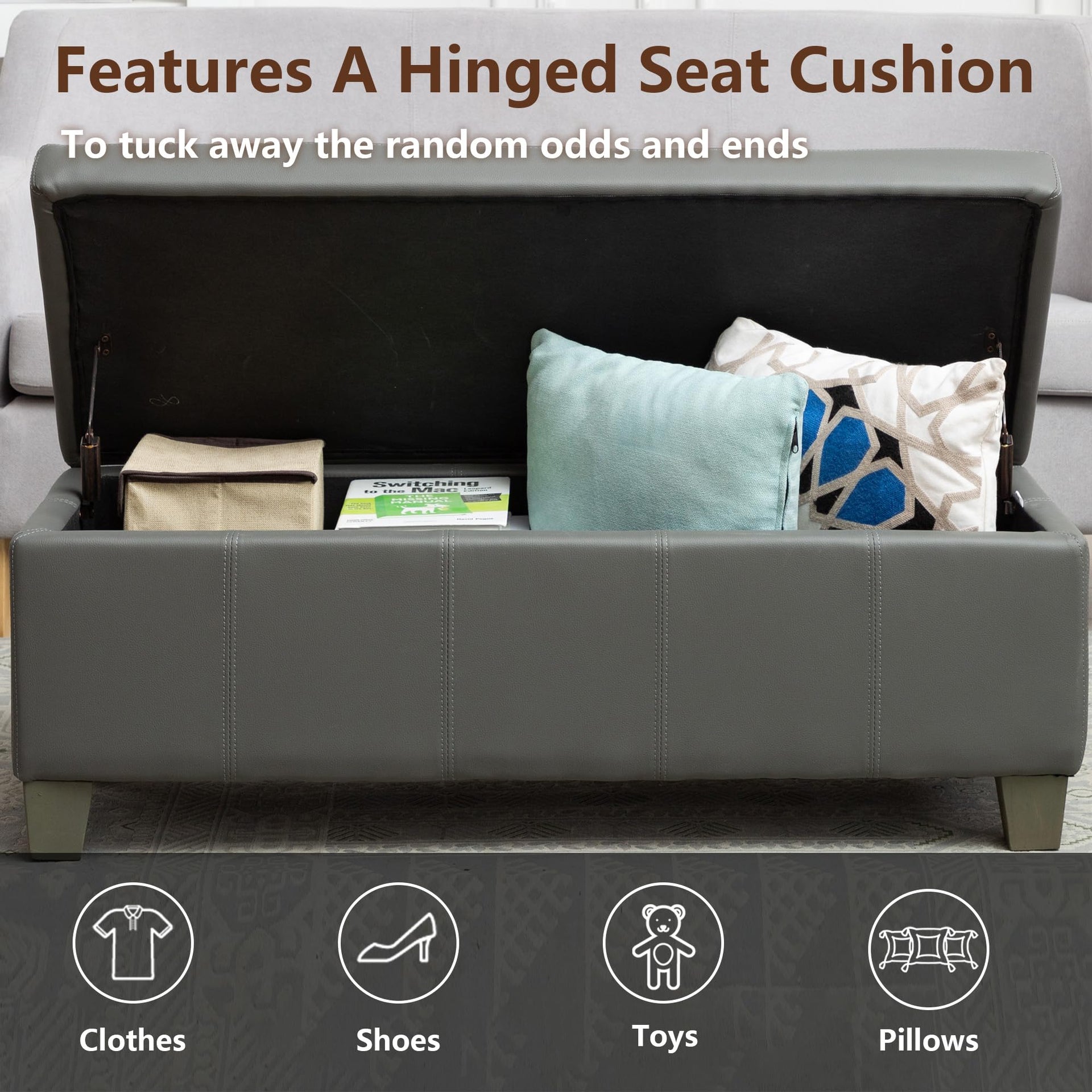 51 Inch Storage Ottoman