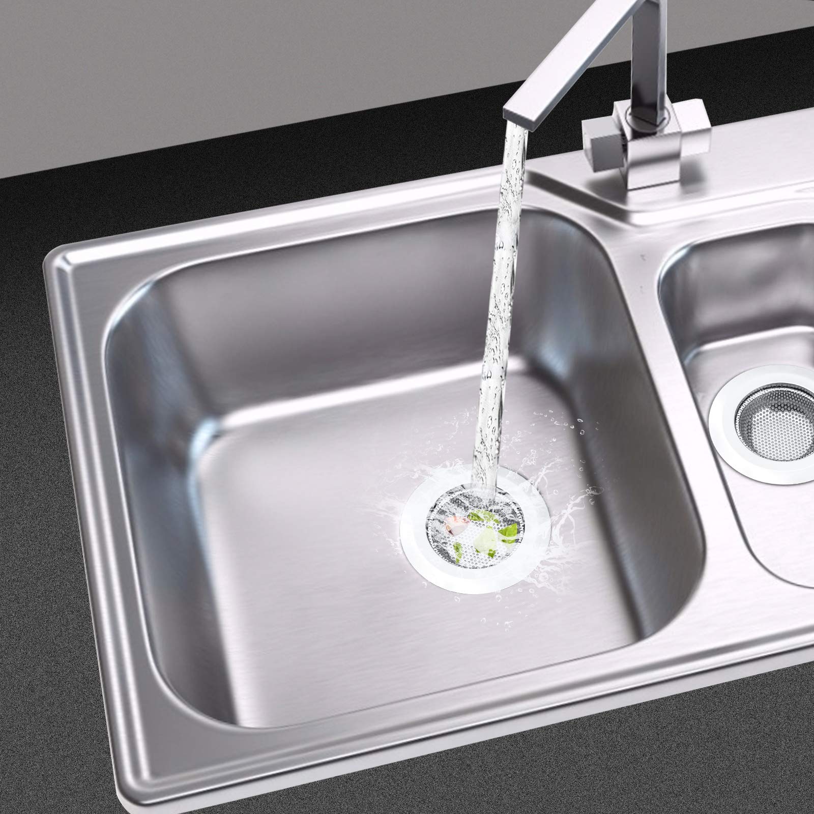 2 Pcs Kitchen Sink Strainer (2 Count)